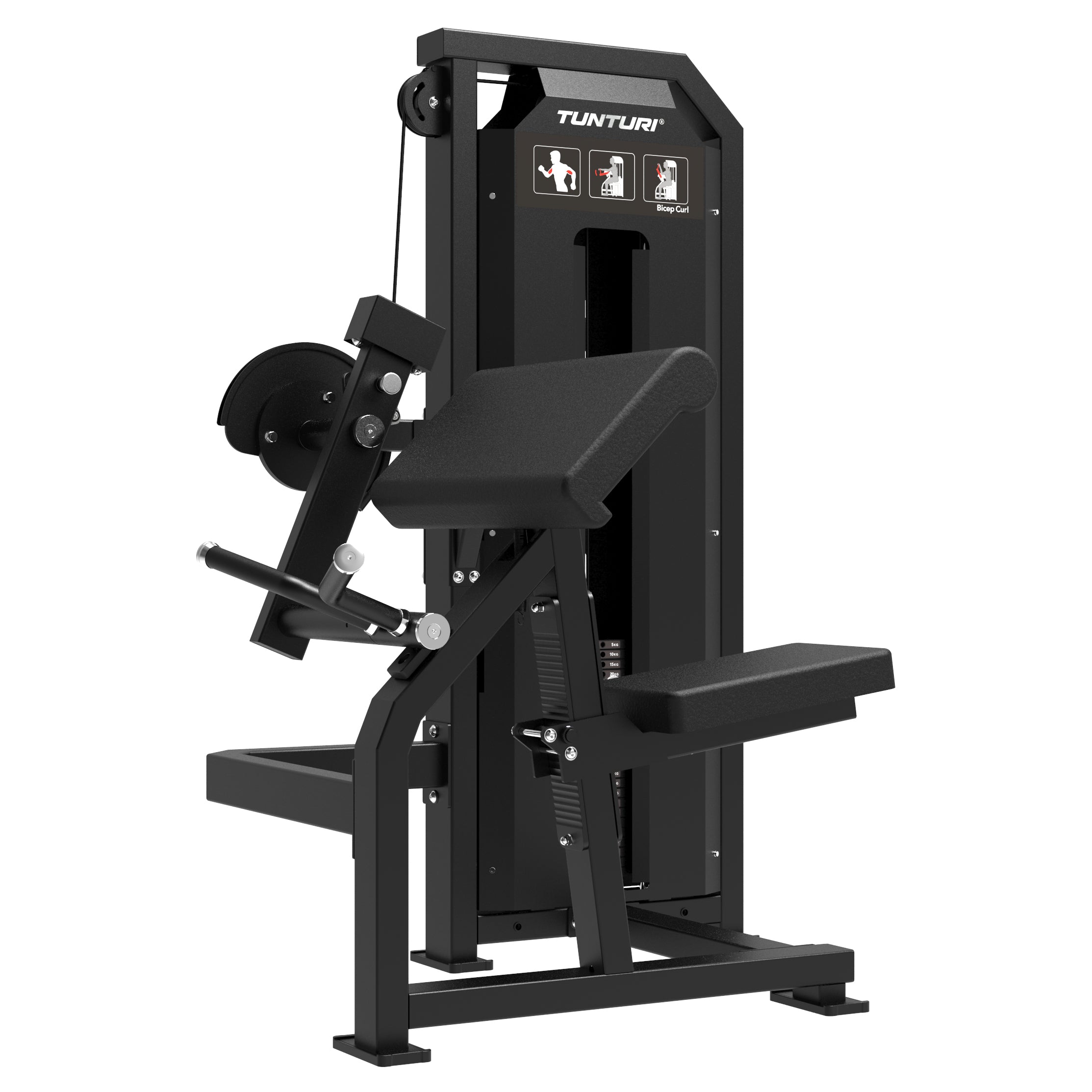 Tunturi Platinum - Bicep Curl - Selectorized - V-series