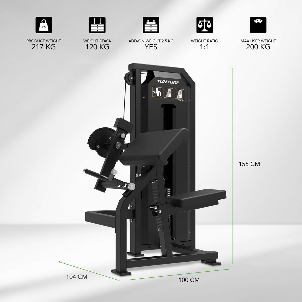 Tunturi Platinum - Bicep Curl - Selectorized - V-series afbeelding 2