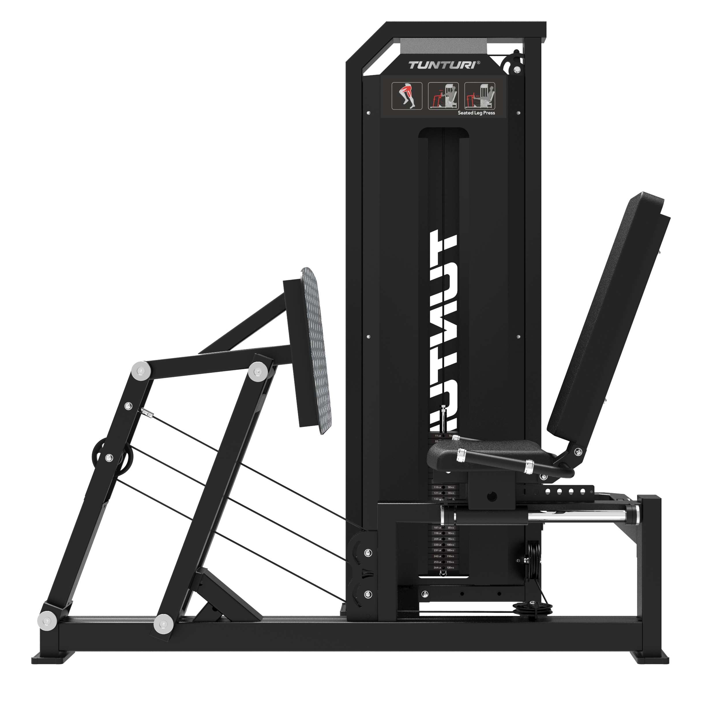 Tunturi Platinum - Seated Leg Press - Selectorized - V-series afbeelding 3