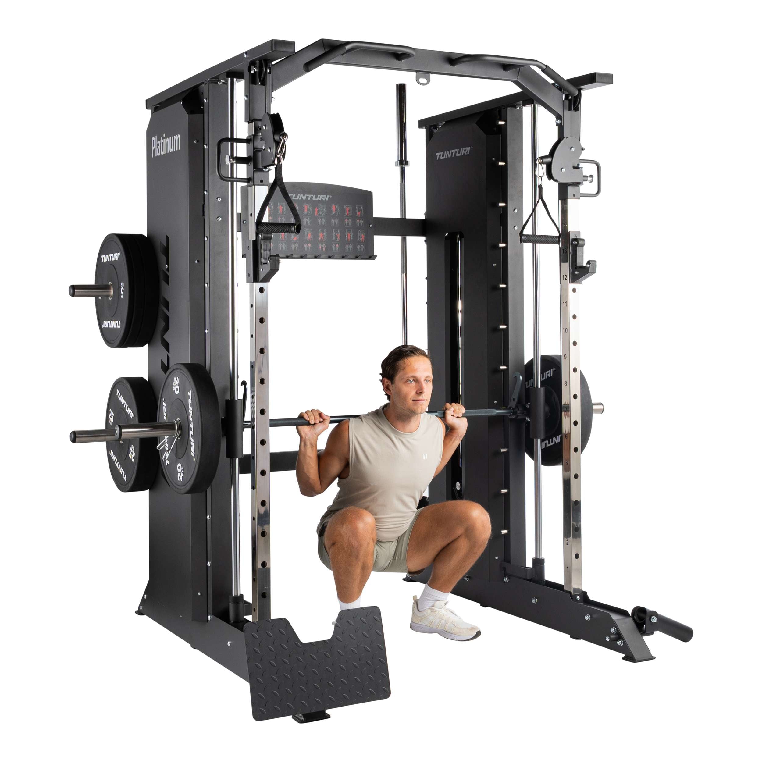 Tunturi Platinum - Full Smith/Functional trainer - Selectorized - V-series afbeelding 4