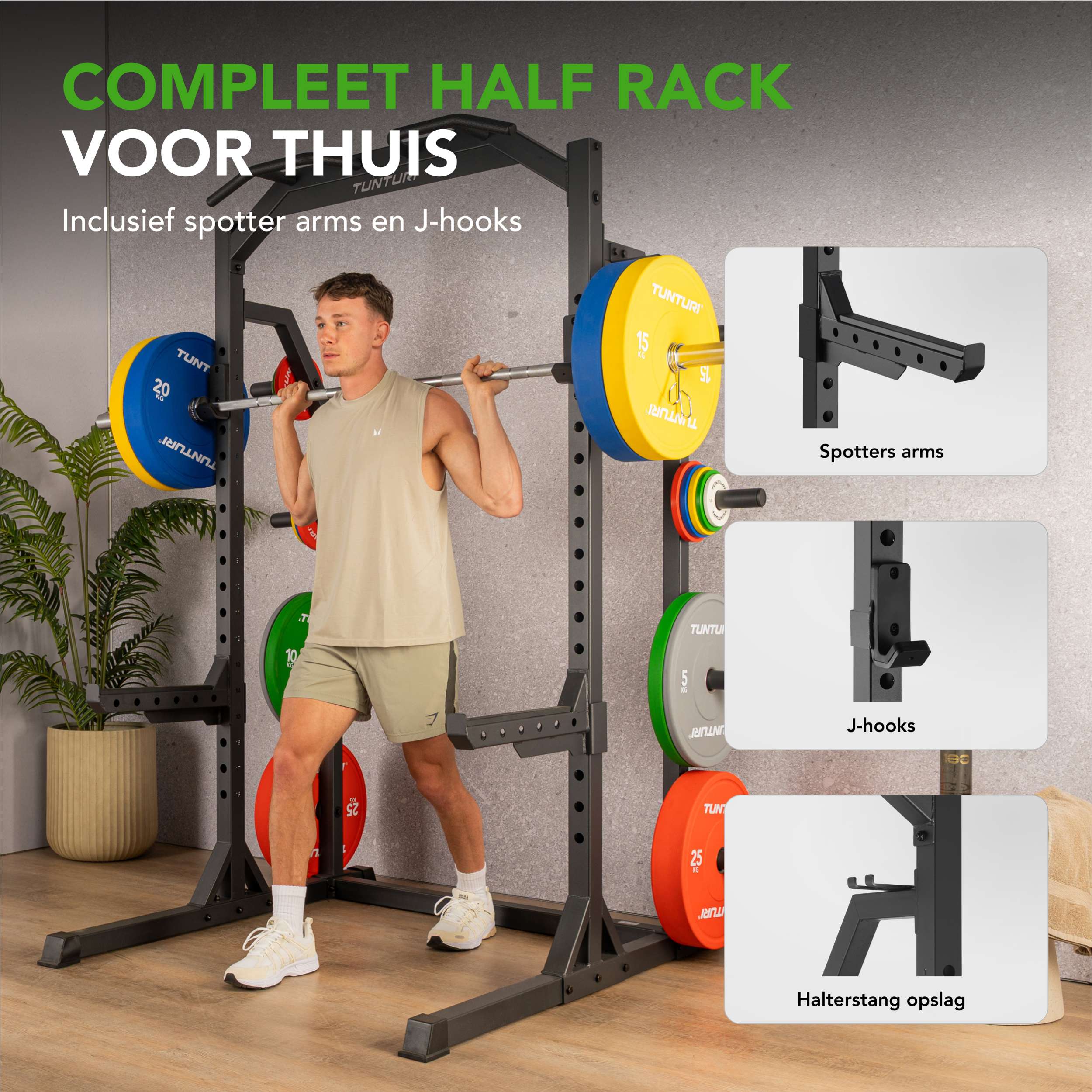 Tunturi HR60 Half Rack (1/2) afbeelding 2