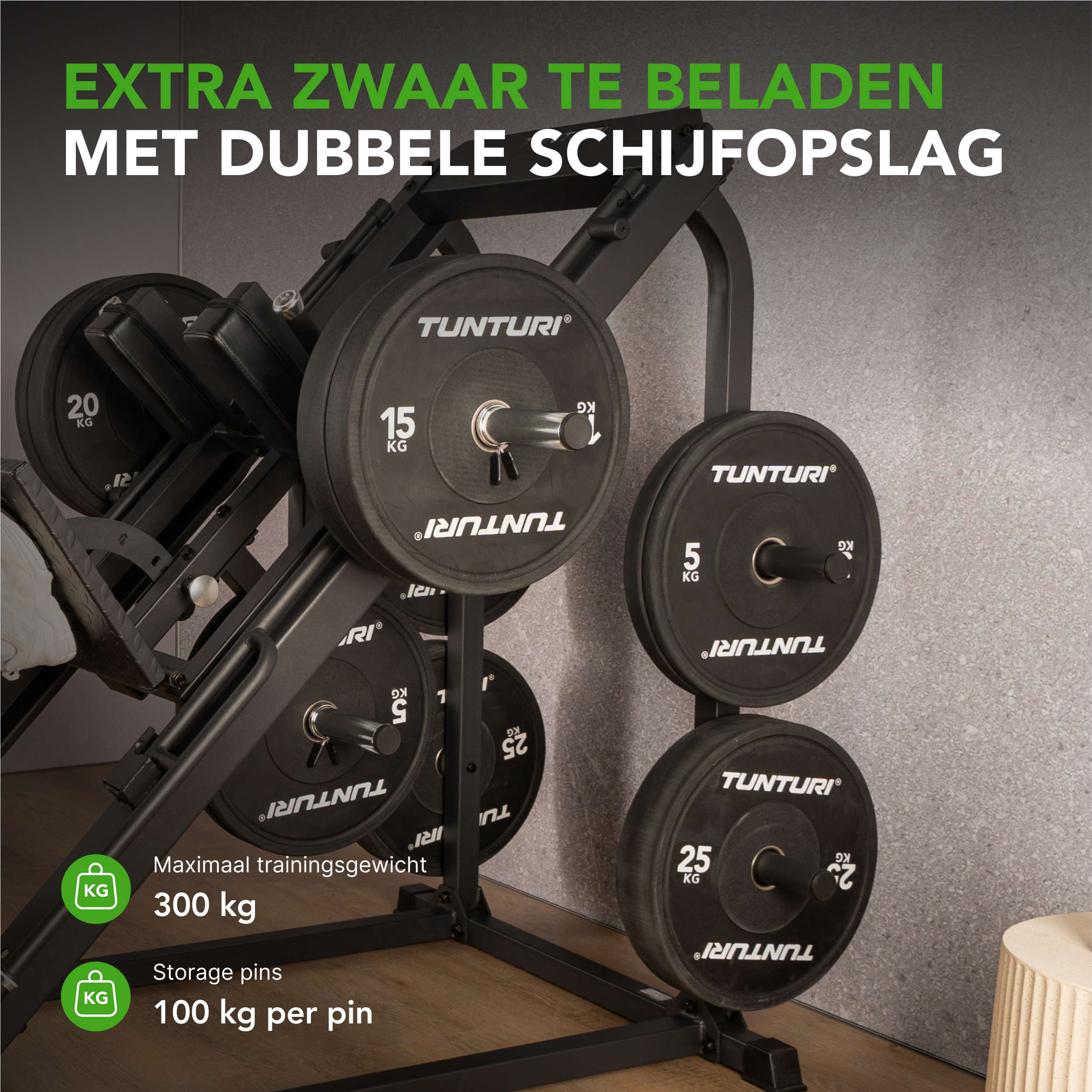 Tunturi LP60 Leg Press/Hack Squat (1/4) afbeelding 11