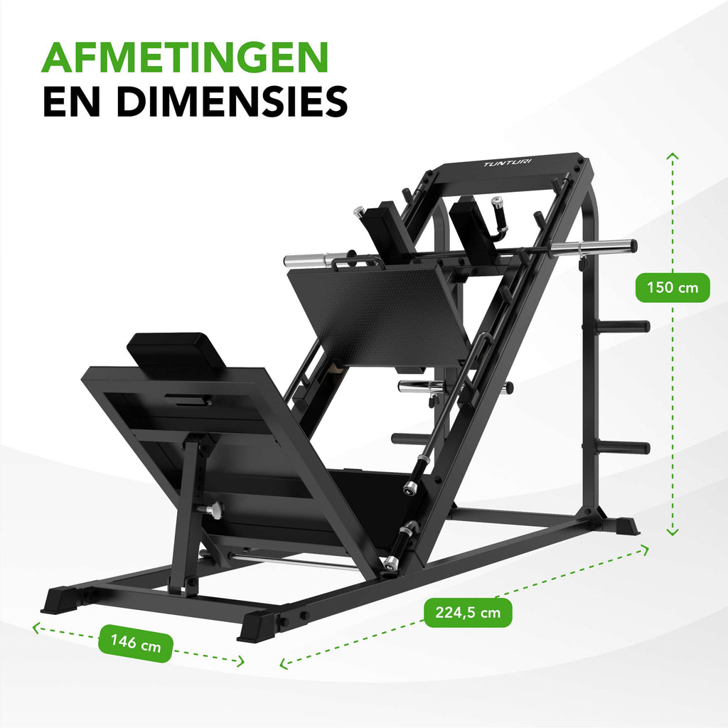 Tunturi LP60 Leg Press/Hack Squat (1/4) afbeelding 10
