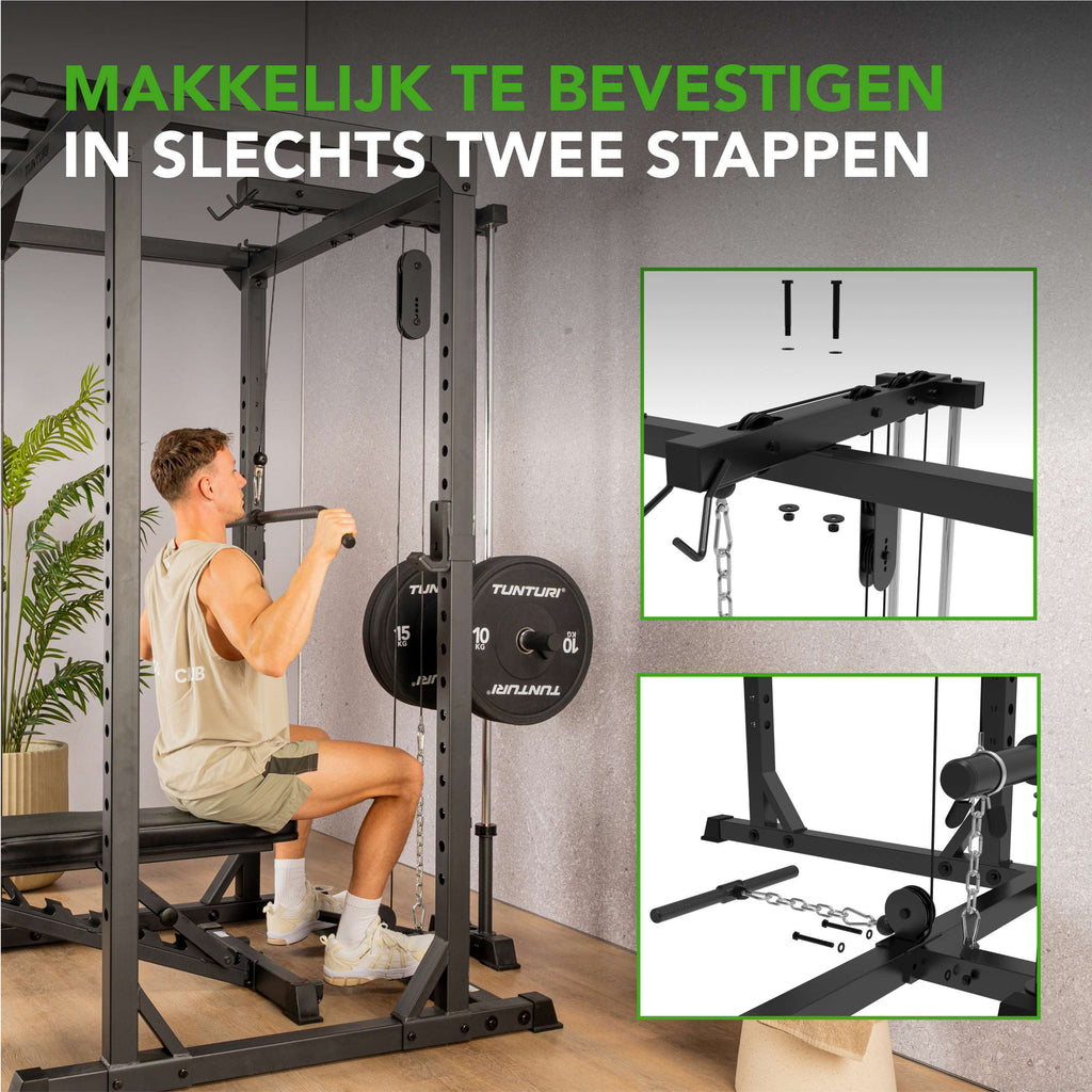 Tunturi PR60 Power Rack - Pulley Attachment (1/2) afbeelding 2