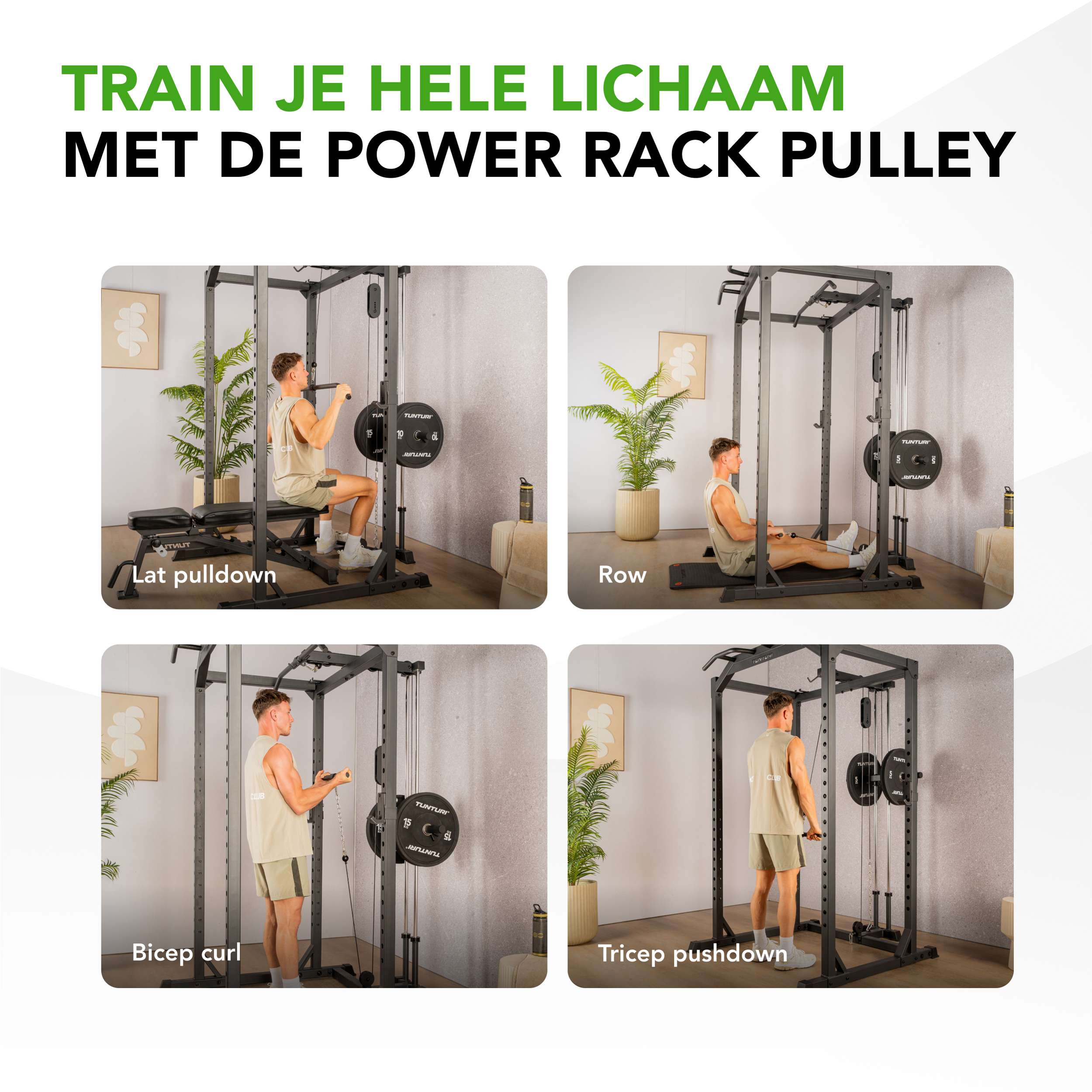 Tunturi PR60 Power Rack - Pulley Attachment (1/2) afbeelding 5