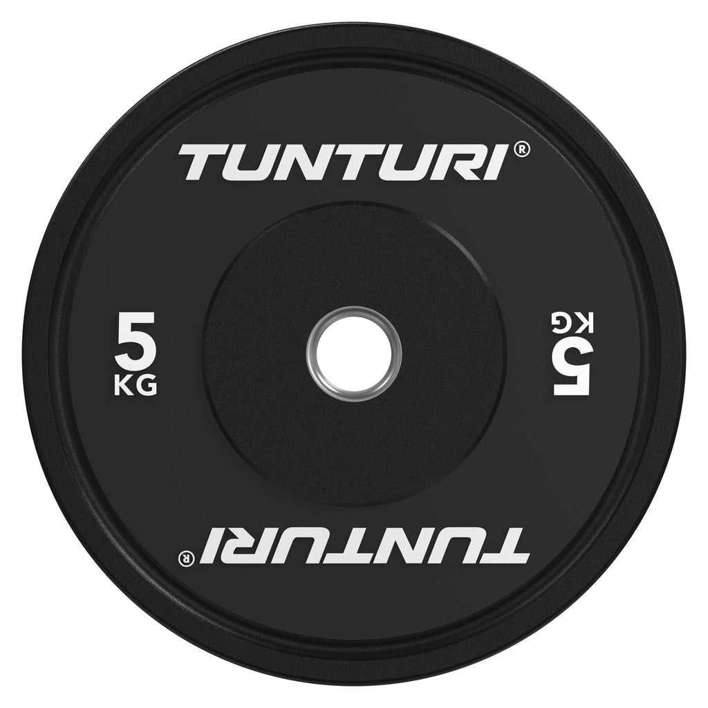 Tunturi Platinum Bumper Plate Black, 5kg afbeelding 2