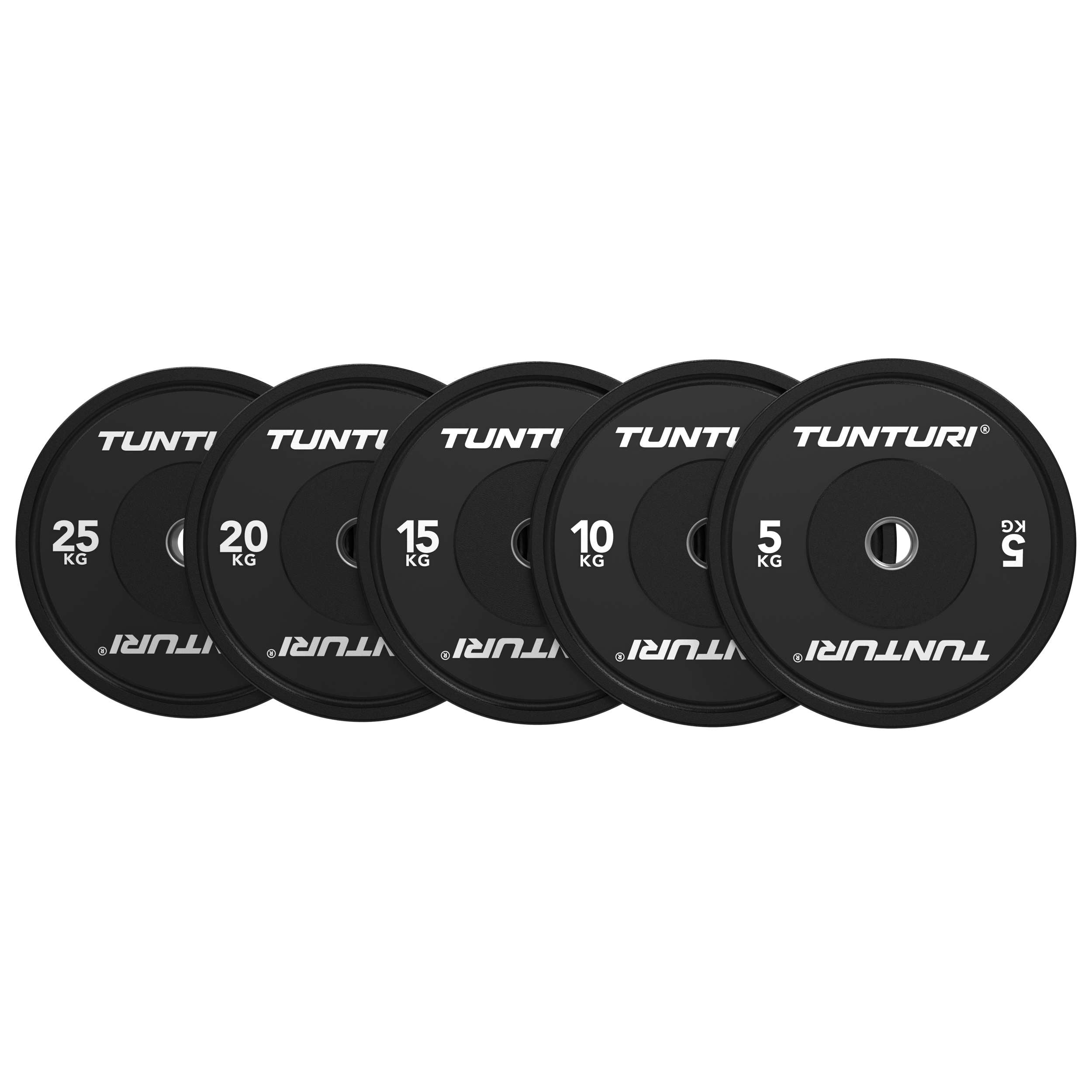 Tunturi Platinum Bumper Plate Black, 5kg afbeelding 5
