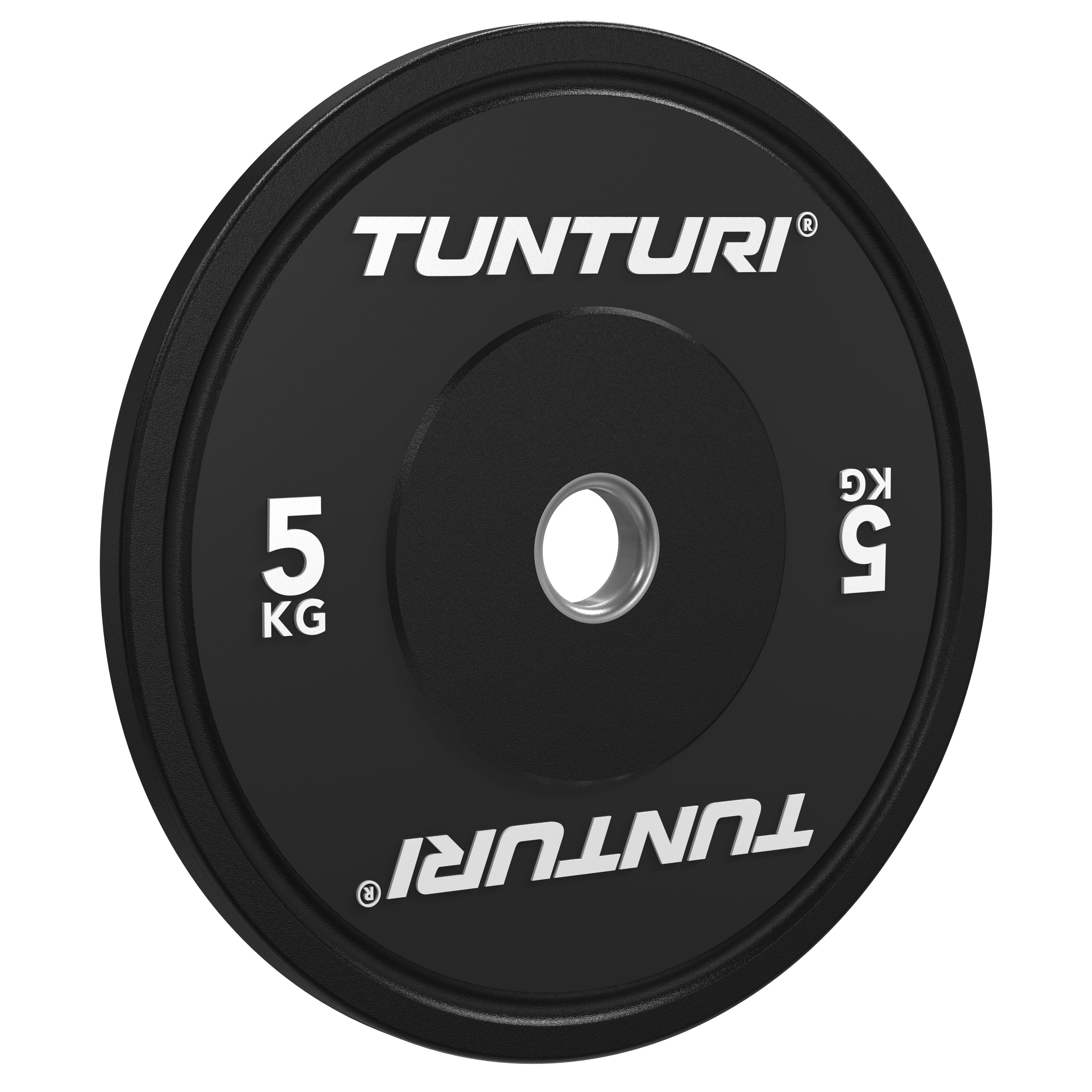 Tunturi Platinum Bumper Plate Black, 5kg