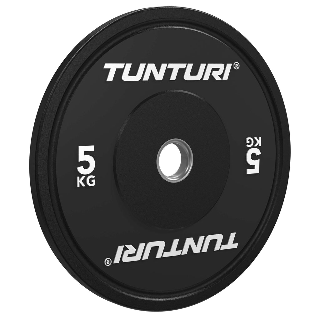 Tunturi Platinum Bumper Plate Black, 5kg