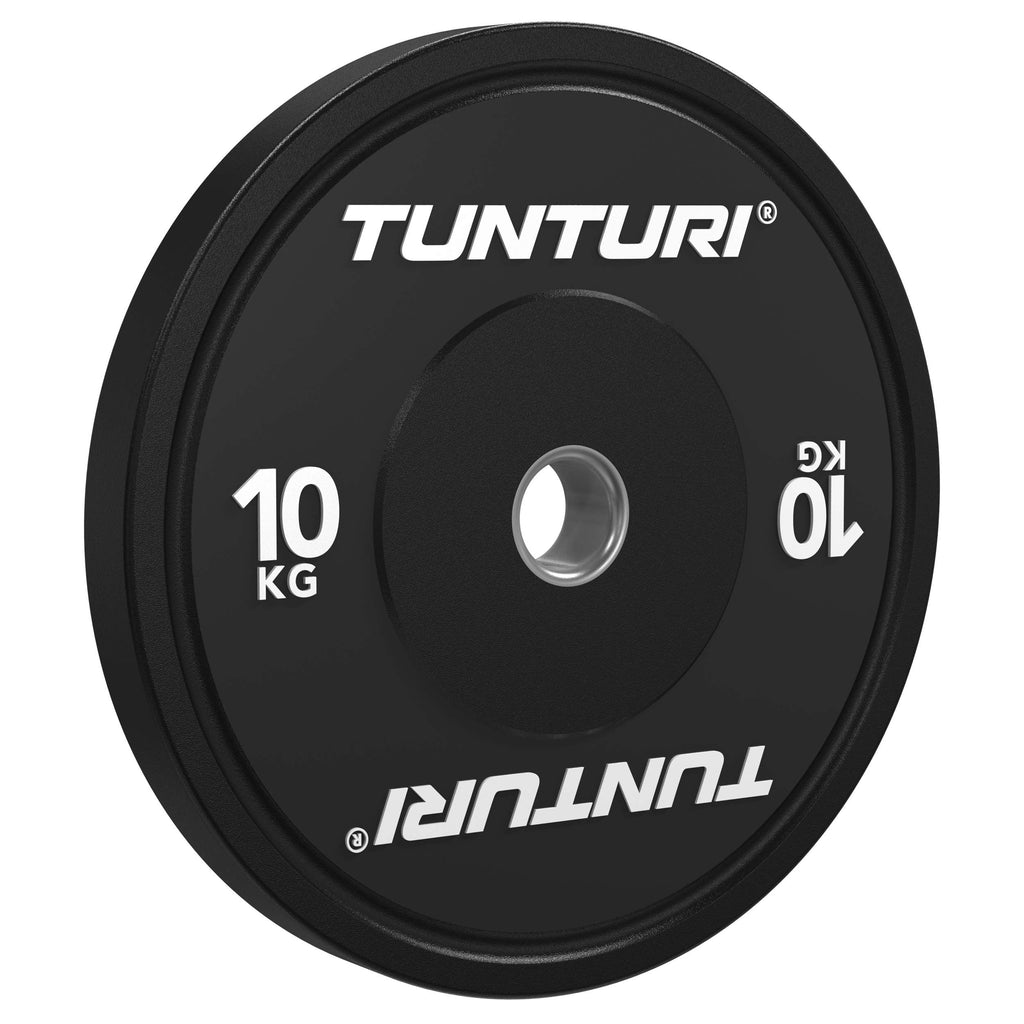Tunturi Platinum Bumper Plate Black, 10kg