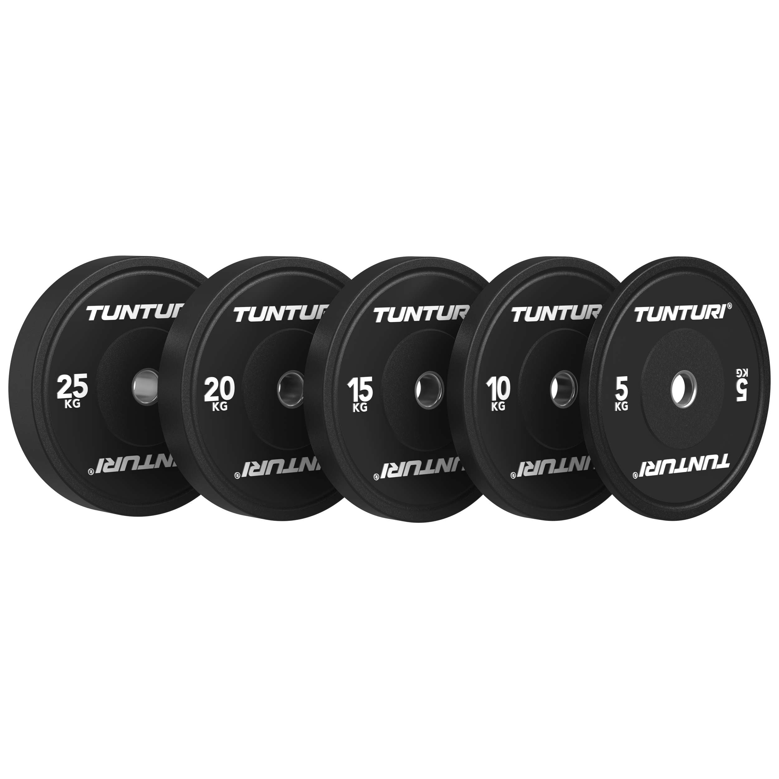 Tunturi Platinum Bumper Plate Black, 15kg afbeelding 4