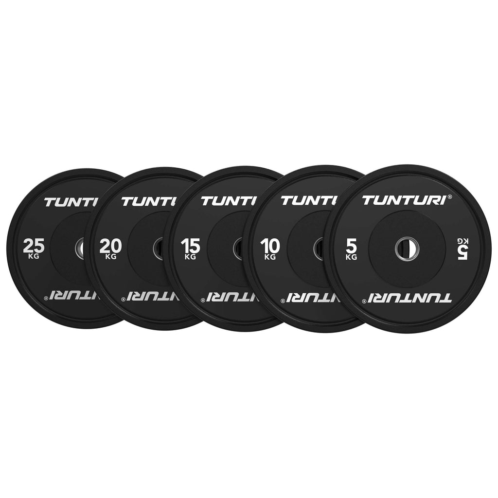 Tunturi Platinum Bumper Plate Black, 25kg afbeelding 5