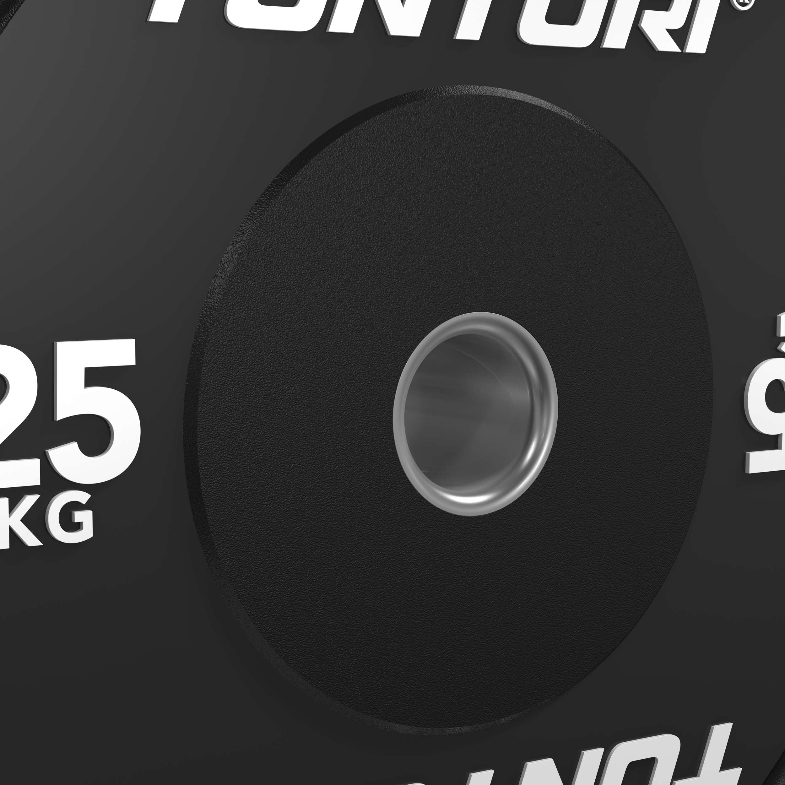Tunturi Platinum Bumper Plate Black, 25kg afbeelding 8