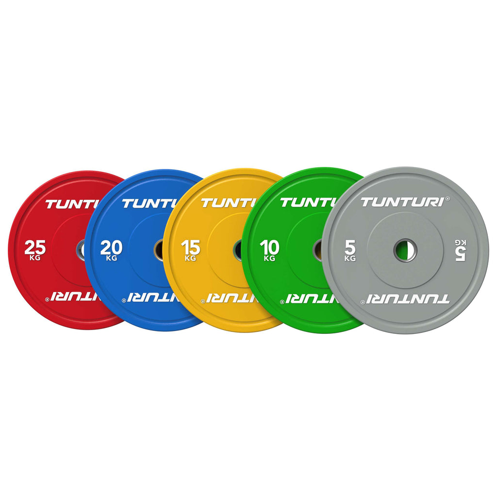 Tunturi Platinum Bumper Plate Grey, 5kg afbeelding 5