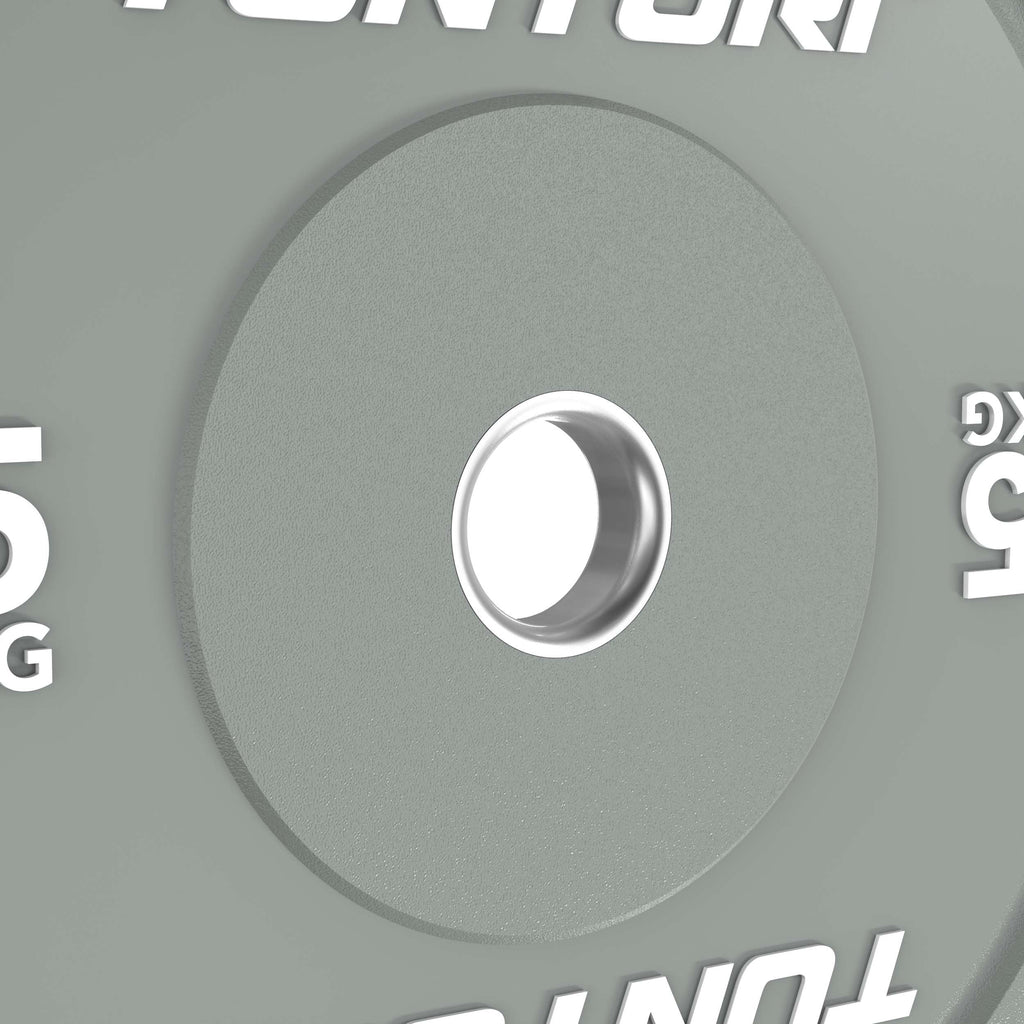Tunturi Platinum Bumper Plate Grey, 5kg afbeelding 8