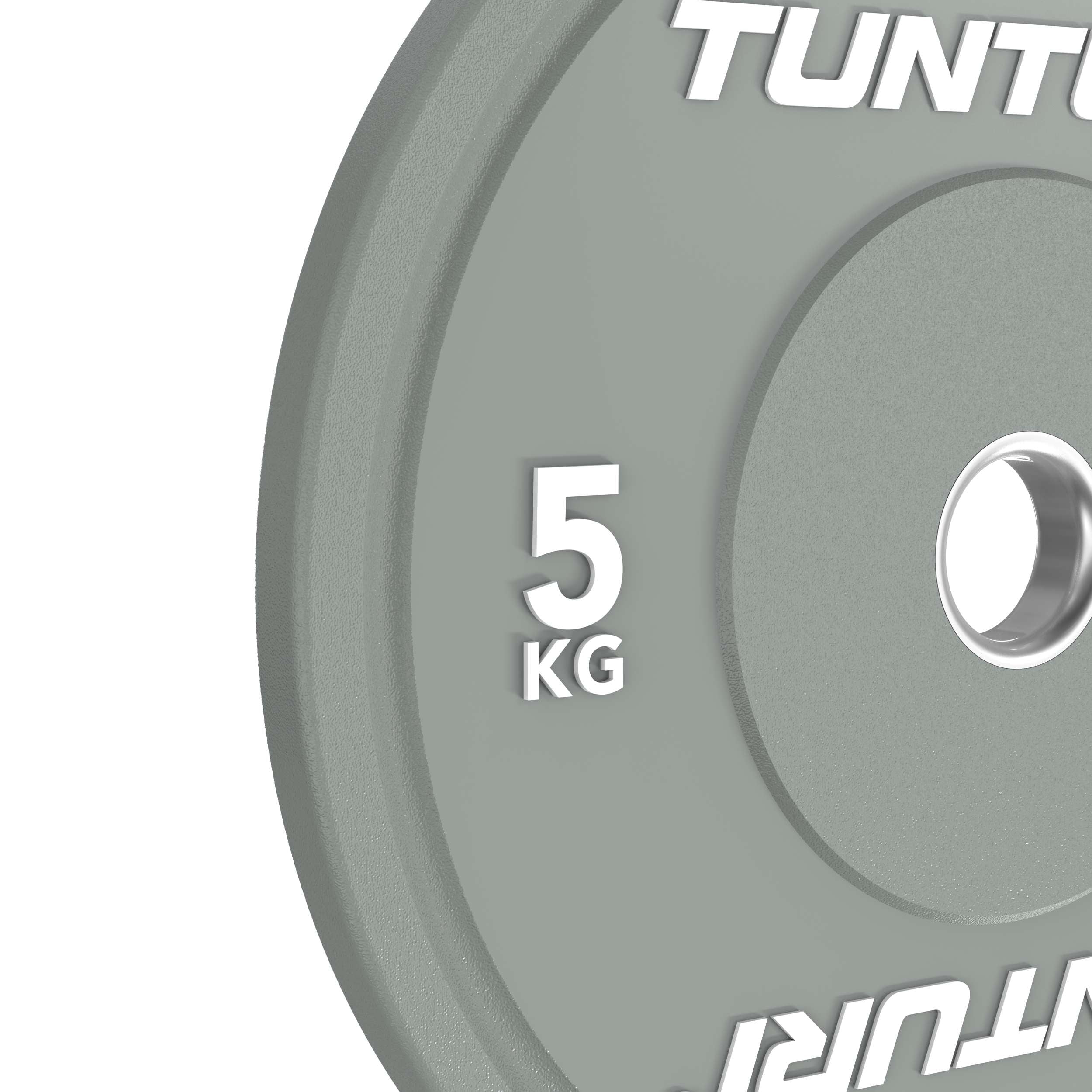Tunturi Platinum Bumper Plate Grey, 5kg afbeelding 9