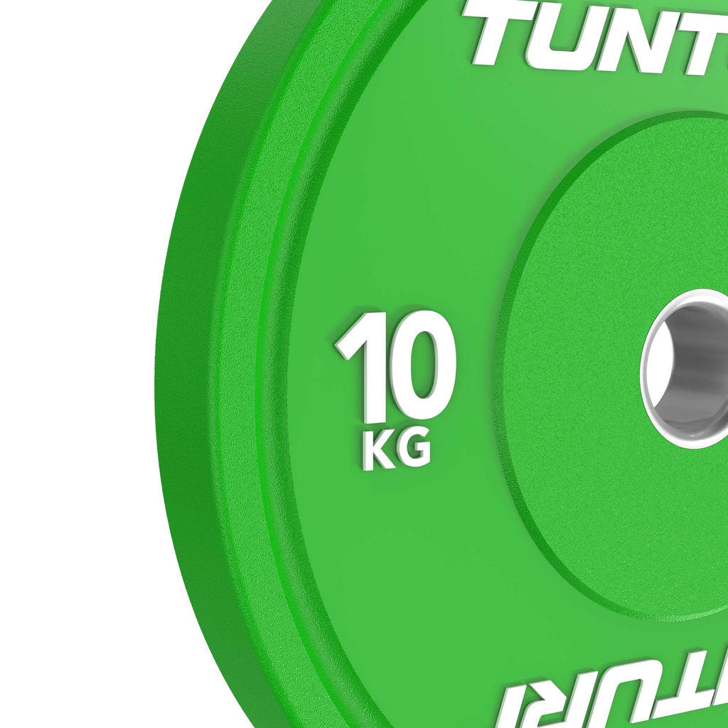 Tunturi Platinum Bumper Plate Green, 10kg afbeelding 9
