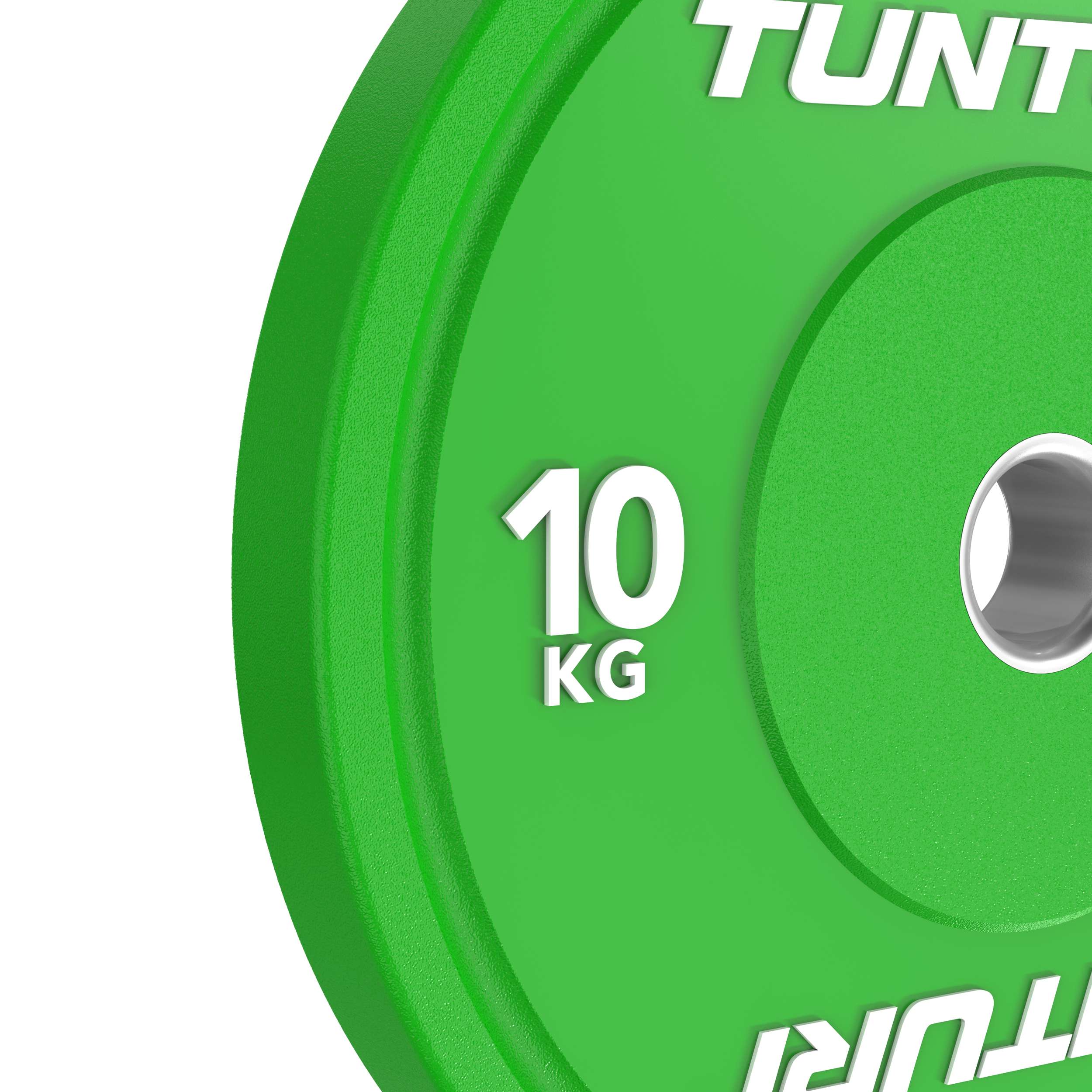 Tunturi Platinum Bumper Plate Green, 10kg afbeelding 9