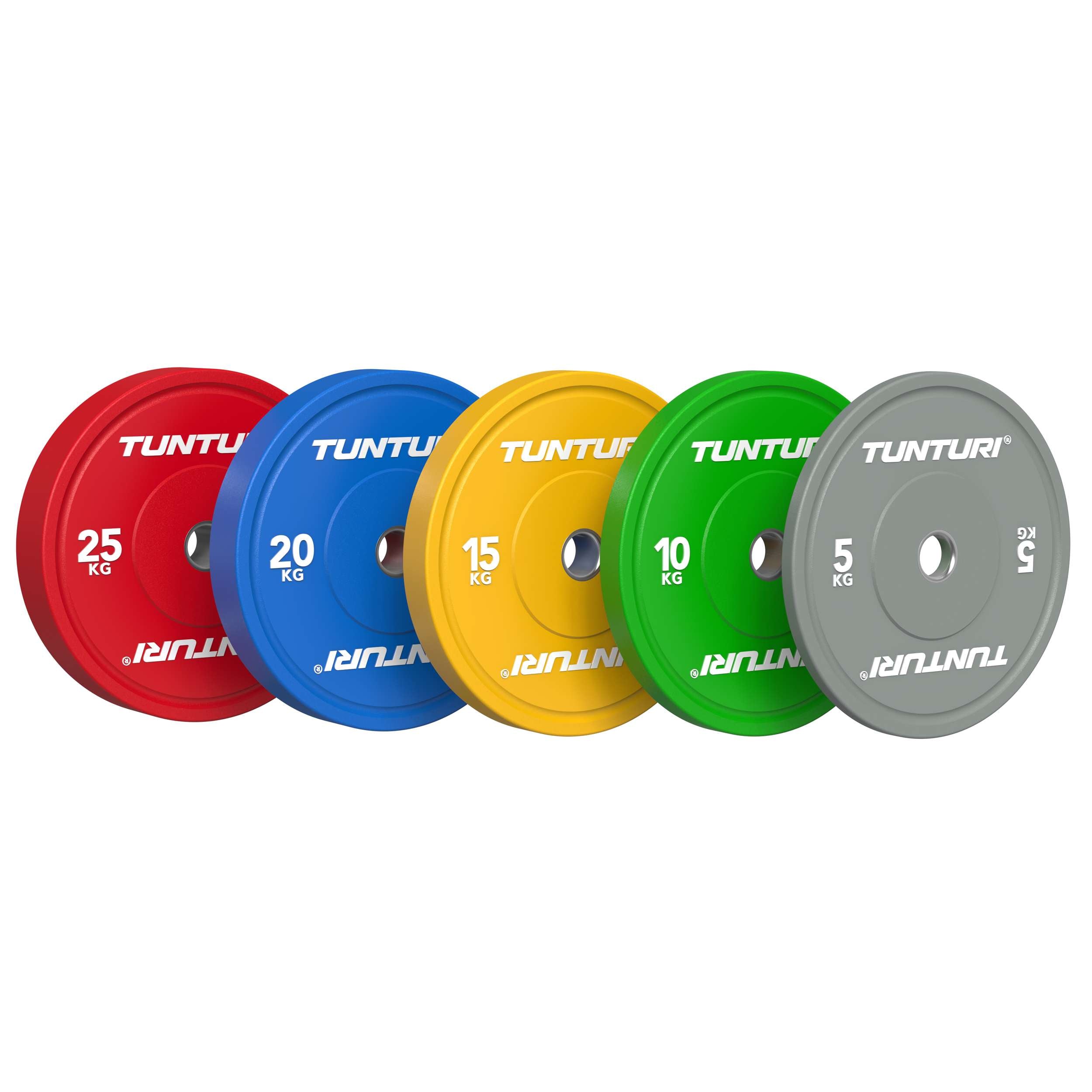 Tunturi Platinum Bumper Plate Yellow, 15kg afbeelding 4