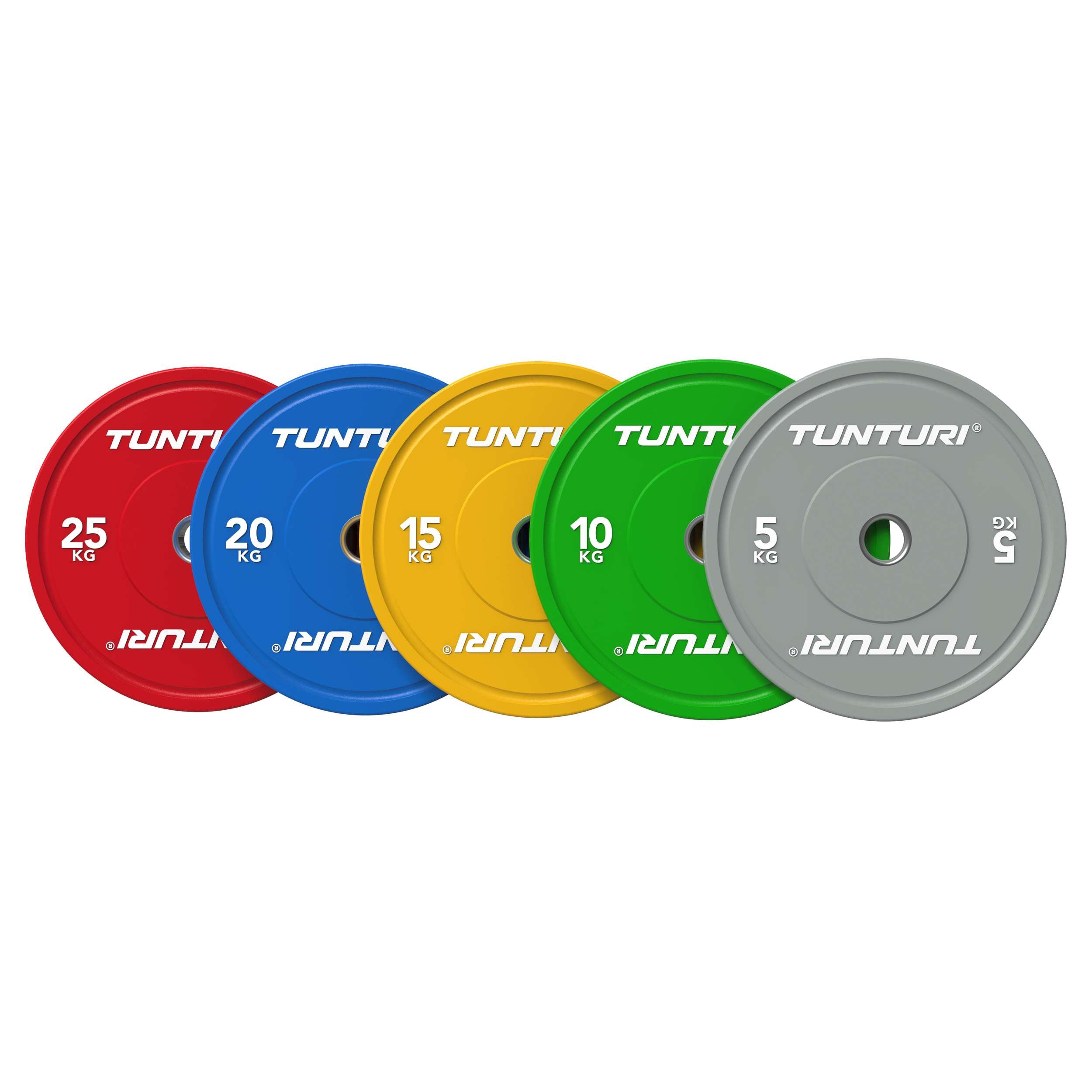 Tunturi Platinum Bumper Plate Yellow, 15kg afbeelding 5