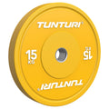 Tunturi Platinum Bumper Plate Yellow, 15kg