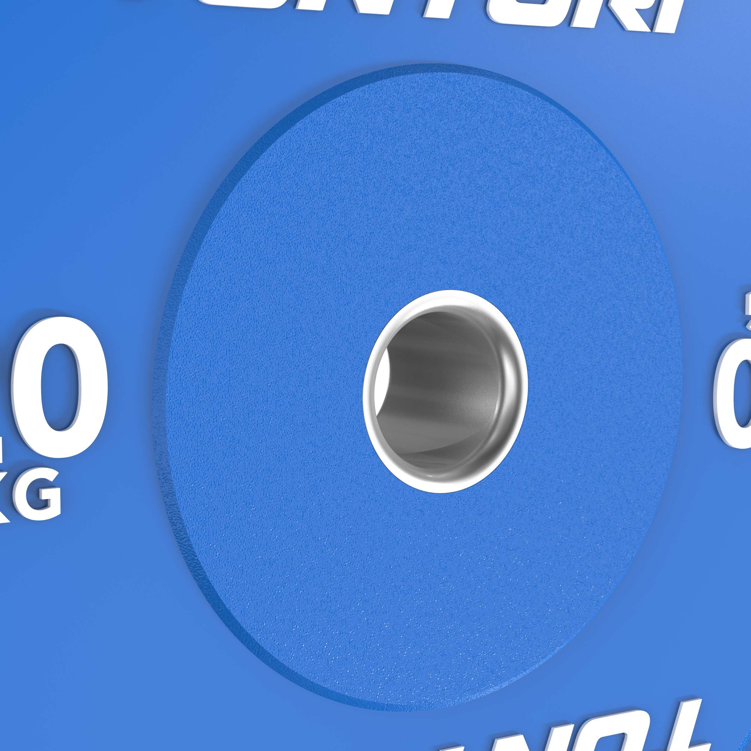 Tunturi Platinum Bumper Plate Blue, 20kg afbeelding 8