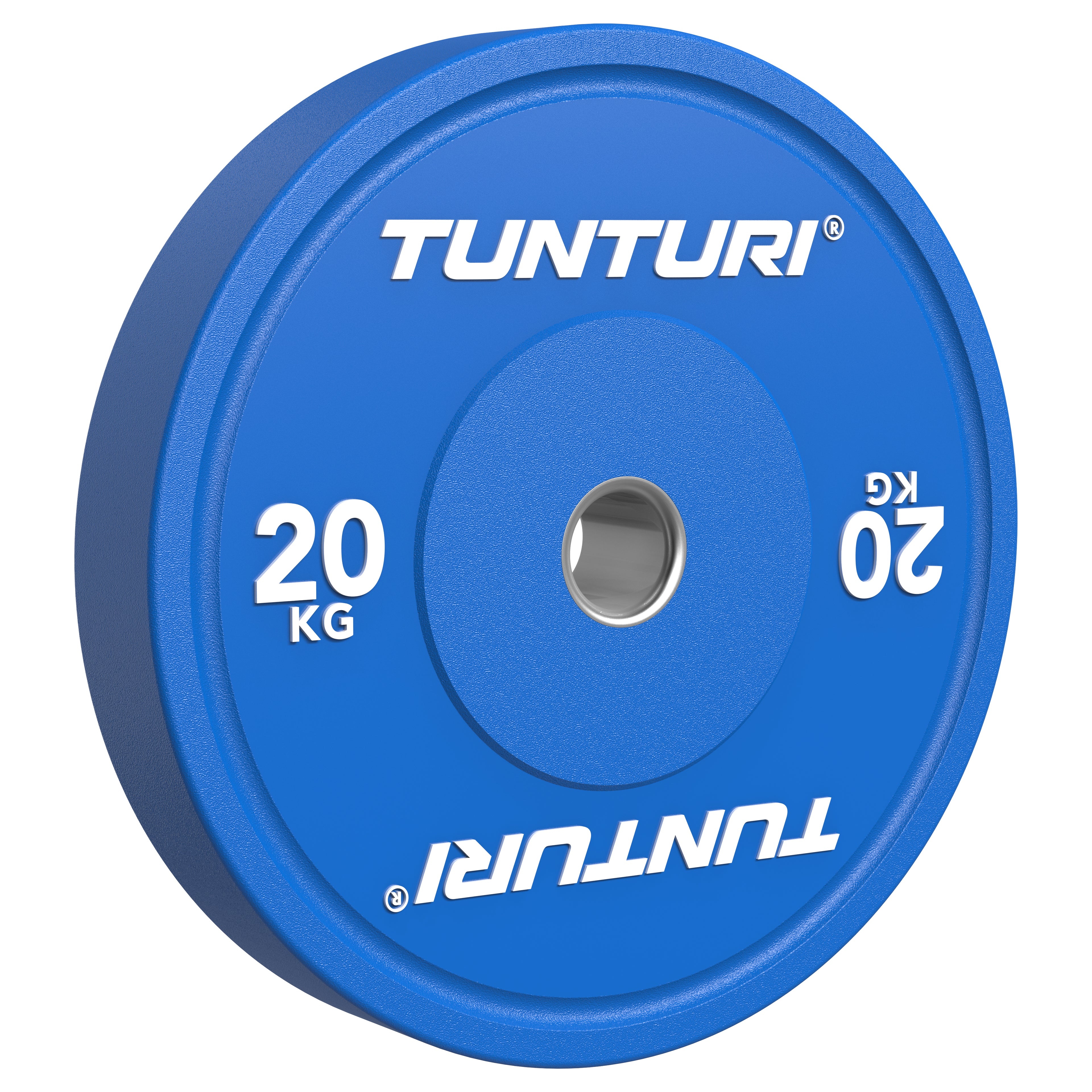 Tunturi Platinum Bumper Plate Blue, 20kg