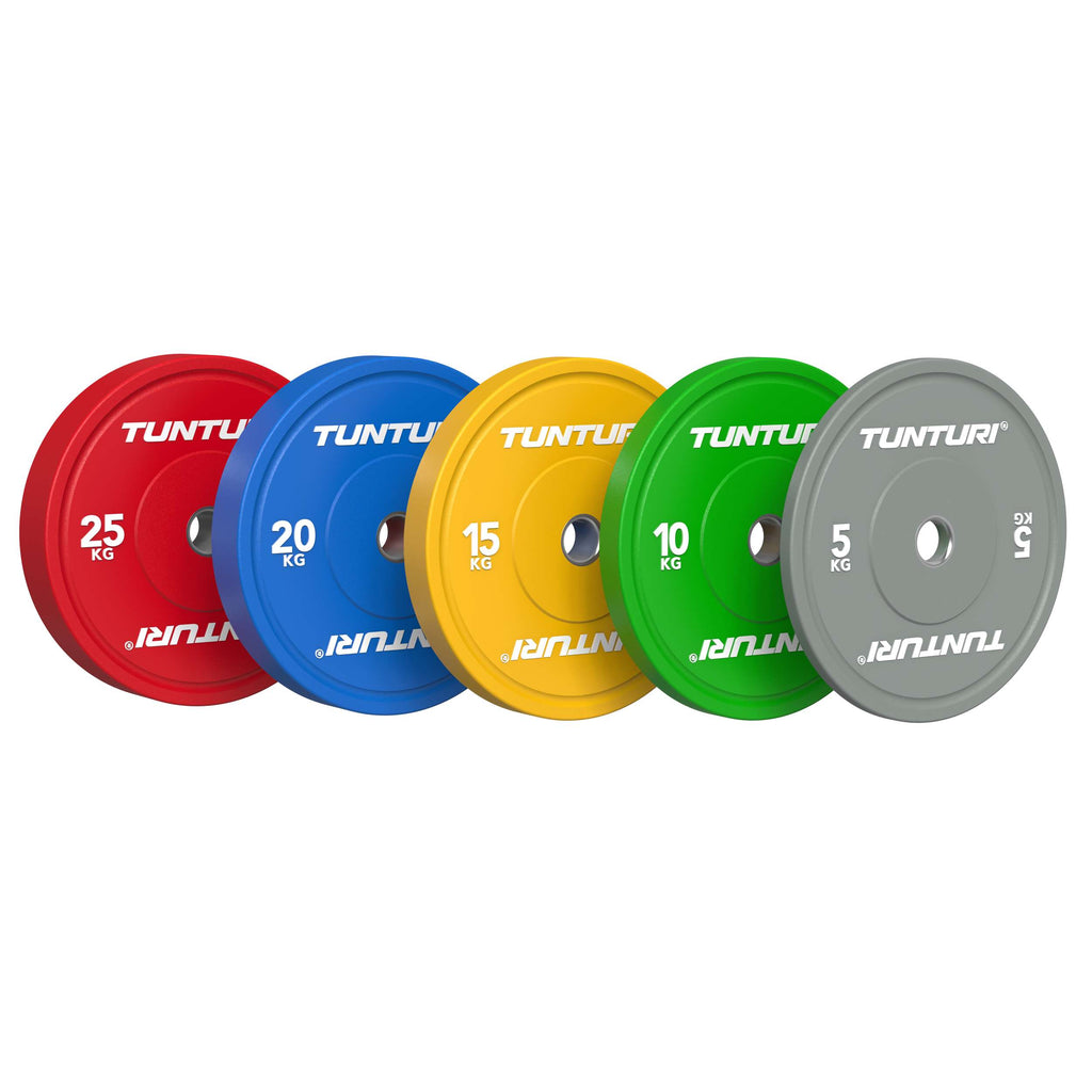 Tunturi Platinum Bumper Plate Red, 25kg afbeelding 4
