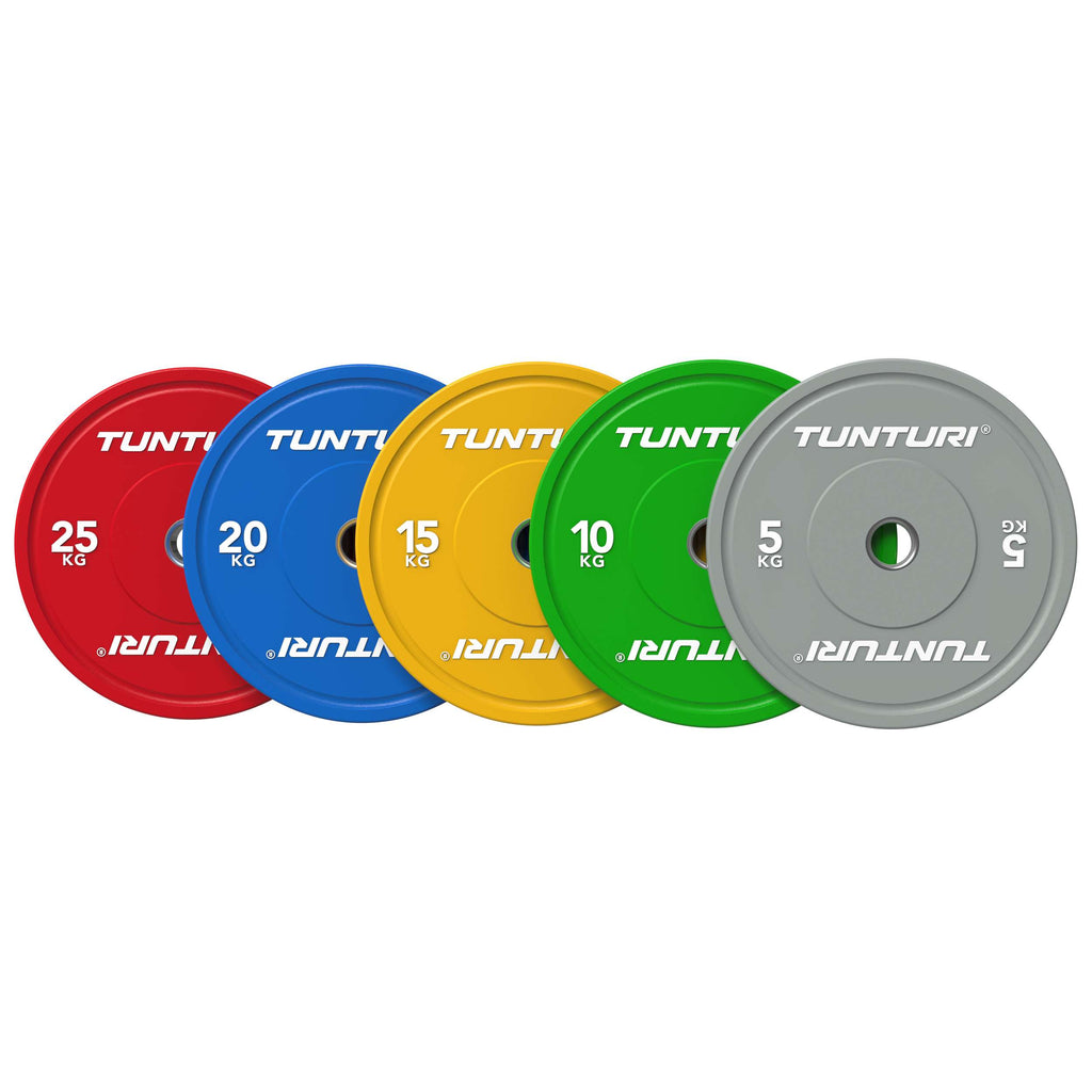 Tunturi Platinum Bumper Plate Red, 25kg afbeelding 5