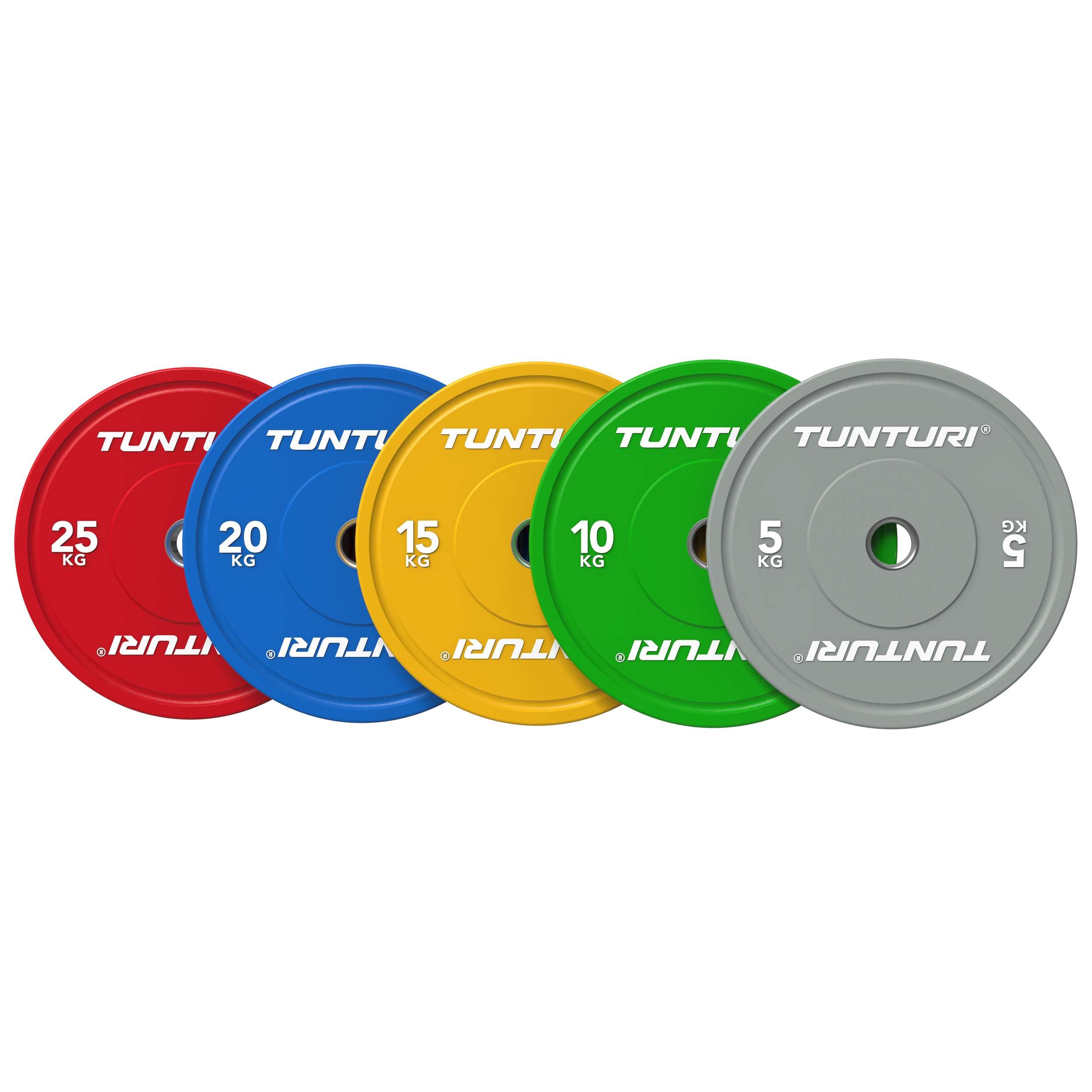 Tunturi Platinum Bumper Plate Red, 25kg afbeelding 5