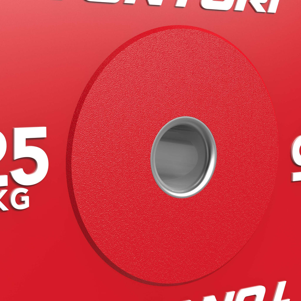 Tunturi Platinum Bumper Plate Red, 25kg afbeelding 8