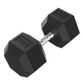 Tunturi Platinum Hex Rubber Dumbbell, 47.5kg