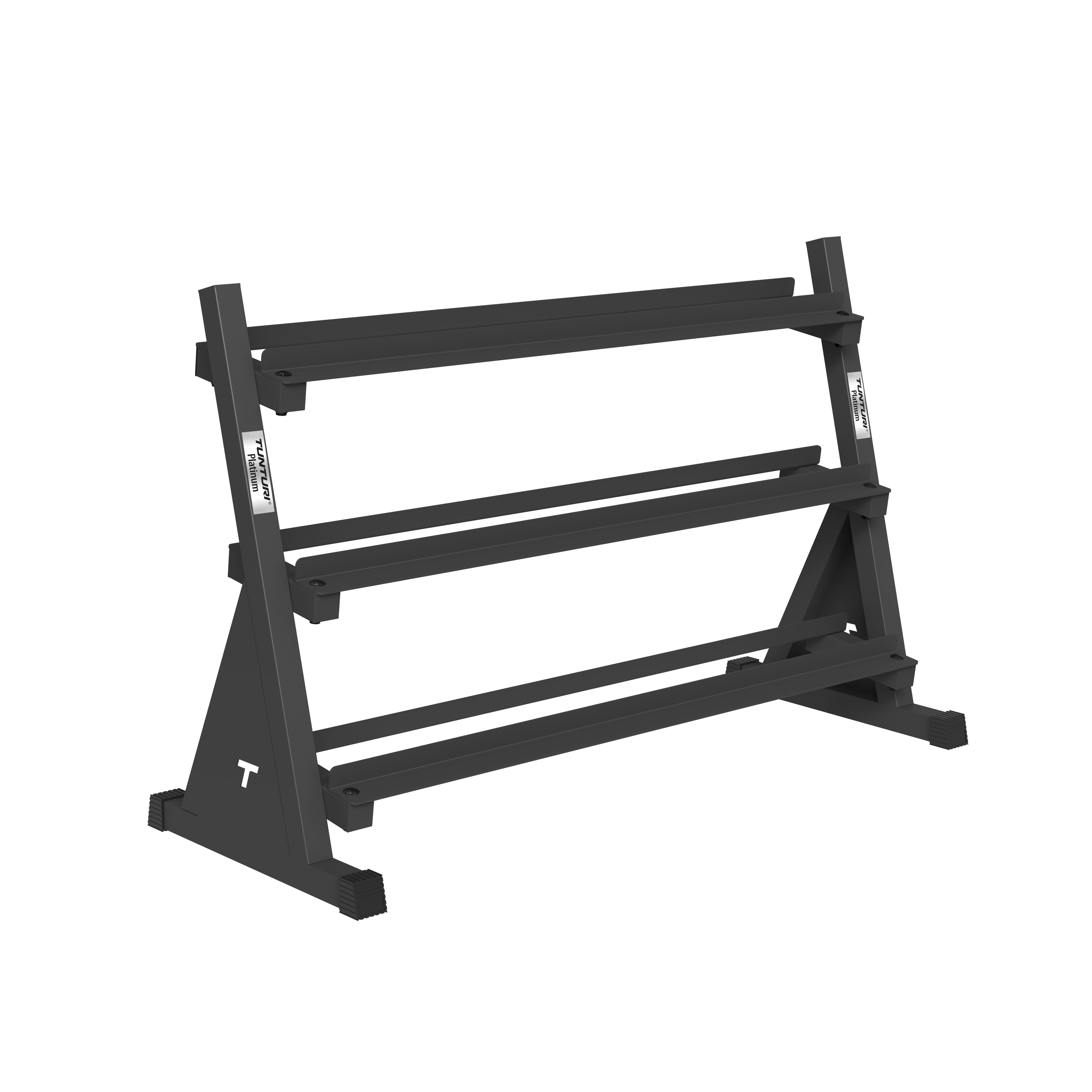 Tunturi Platinum Hex Rubber Dumbbell Rack