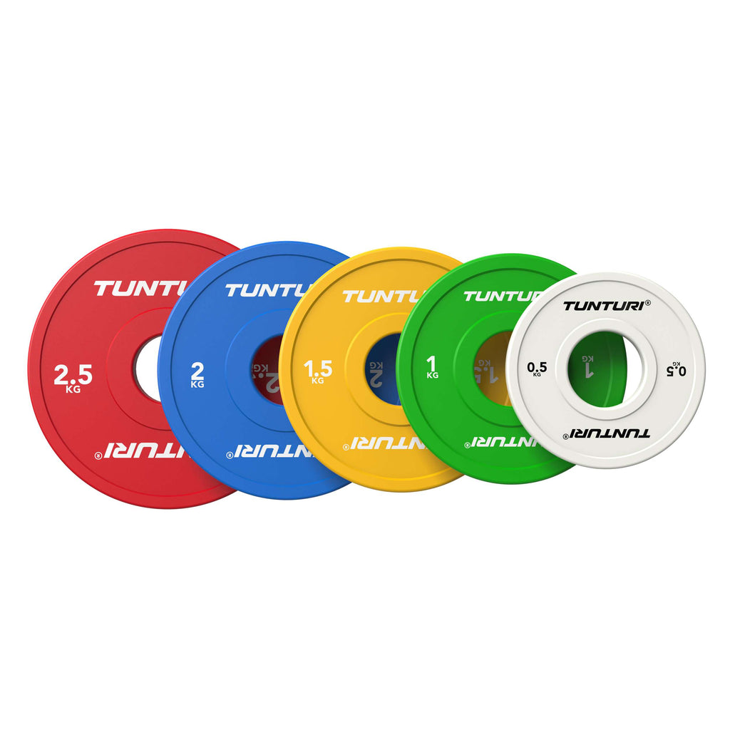 Tunturi Platinum Fractional Plate, White, 0.5kg, pair afbeelding 3