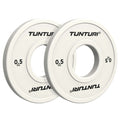 Tunturi Platinum Fractional Plate, White, 0.5kg, pair