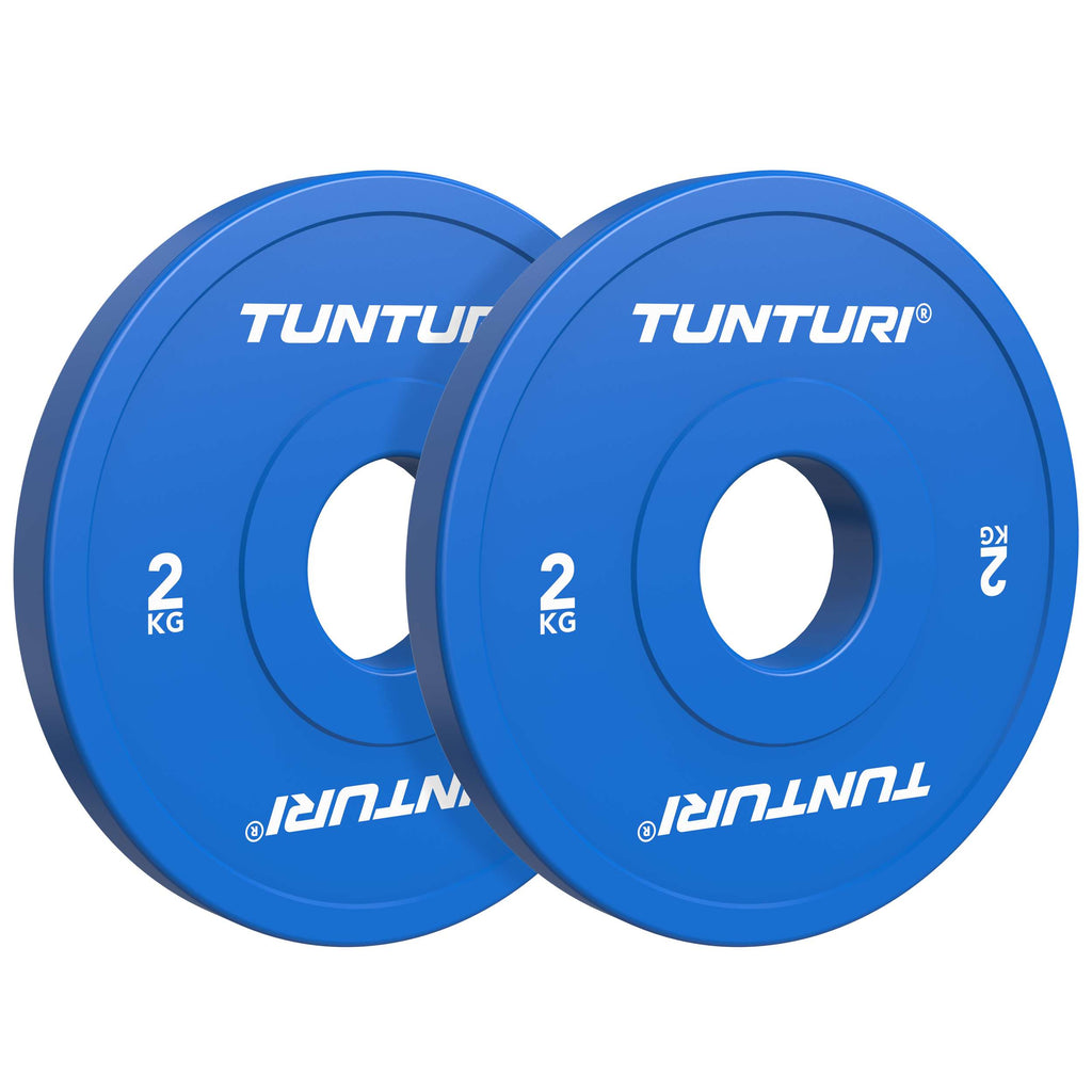 Tunturi Platinum Fractional Plate, Blue, 2kg, pair