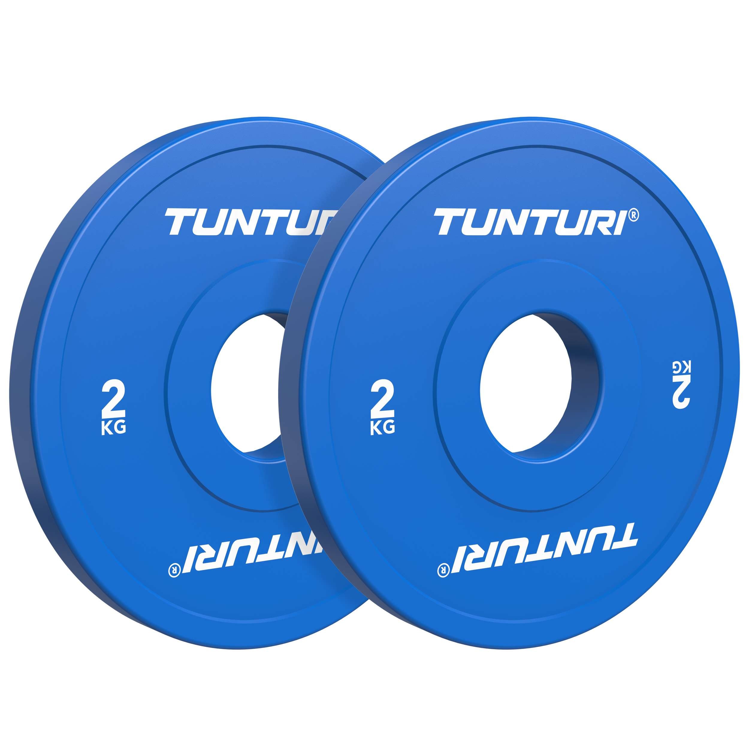 Tunturi Platinum Fractional Plate, Blue, 2kg, pair