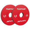 Tunturi Platinum Fractional Plate, Red, 2.5kg, pair