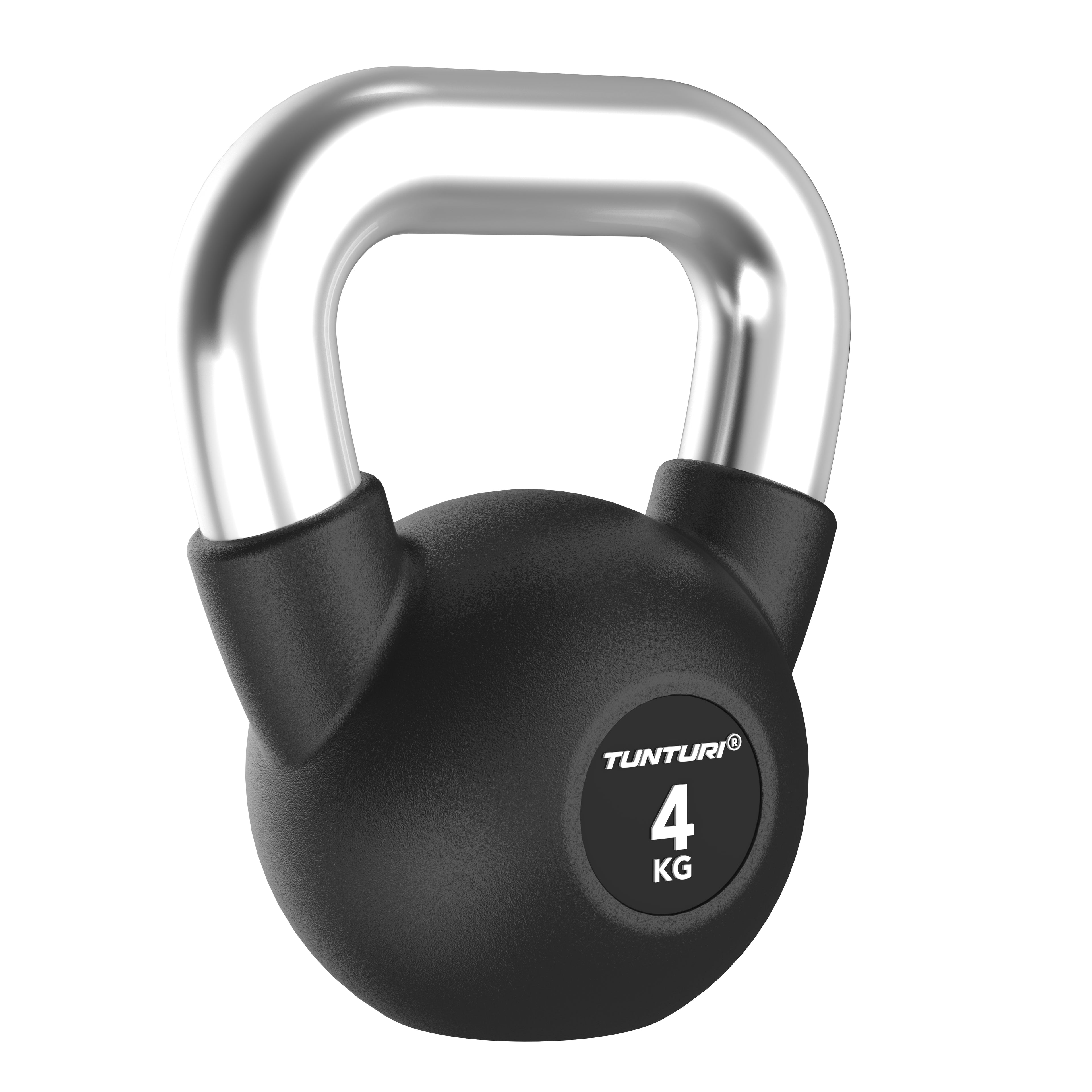 Tunturi Platinum Rubber Kettlebell, 4kg