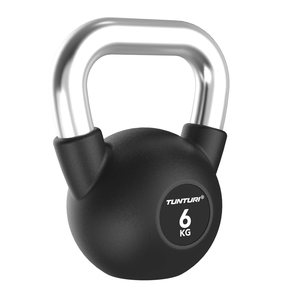 Tunturi Platinum Rubber Kettlebell, 6kg
