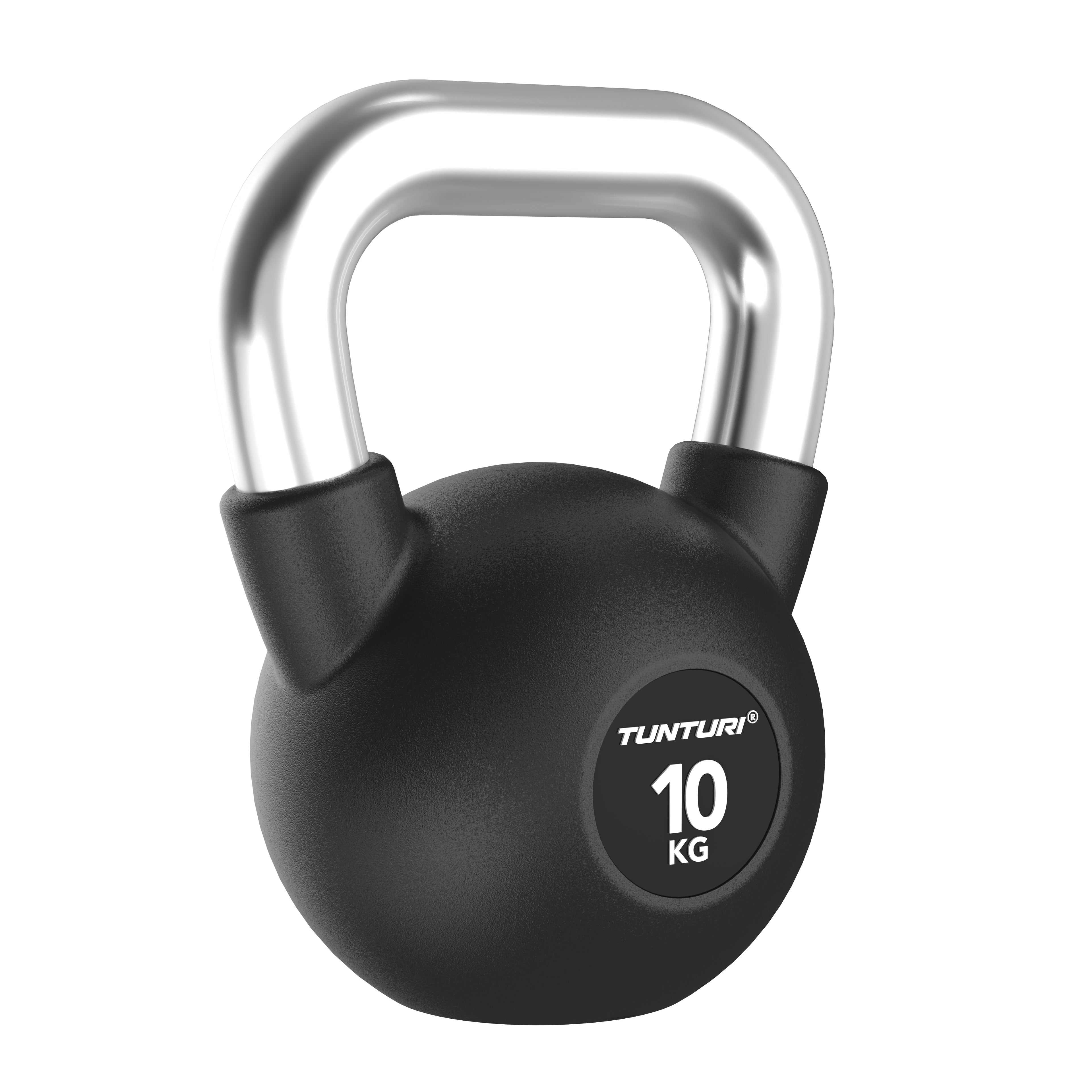 Tunturi Platinum Rubber Kettlebell, 10kg