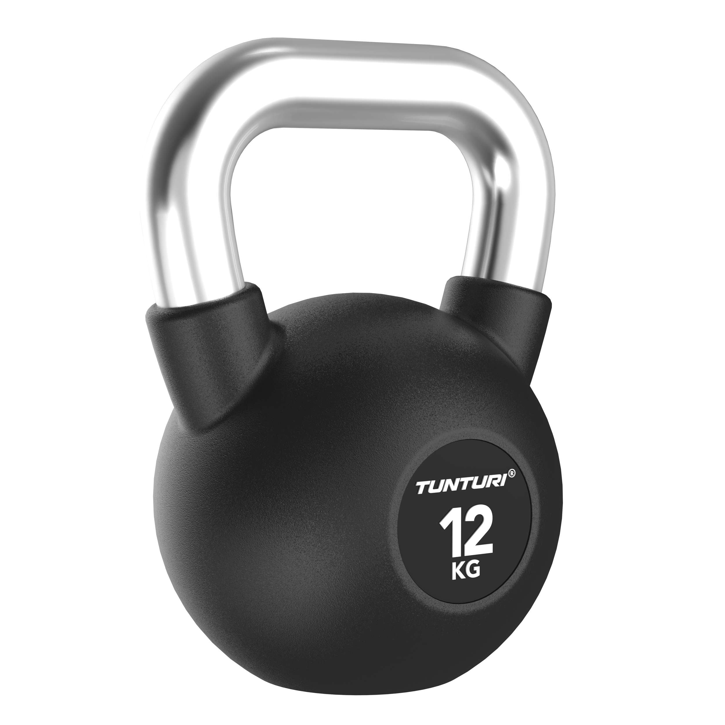 Tunturi Platinum Rubber Kettlebell, 12kg