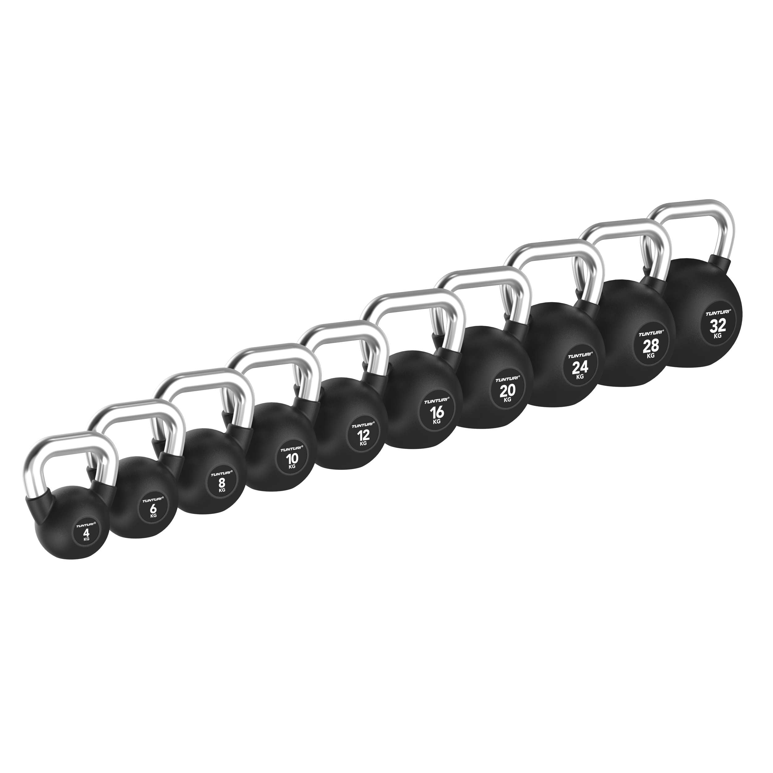 Tunturi Platinum Rubber Kettlebell, 28kg afbeelding 15