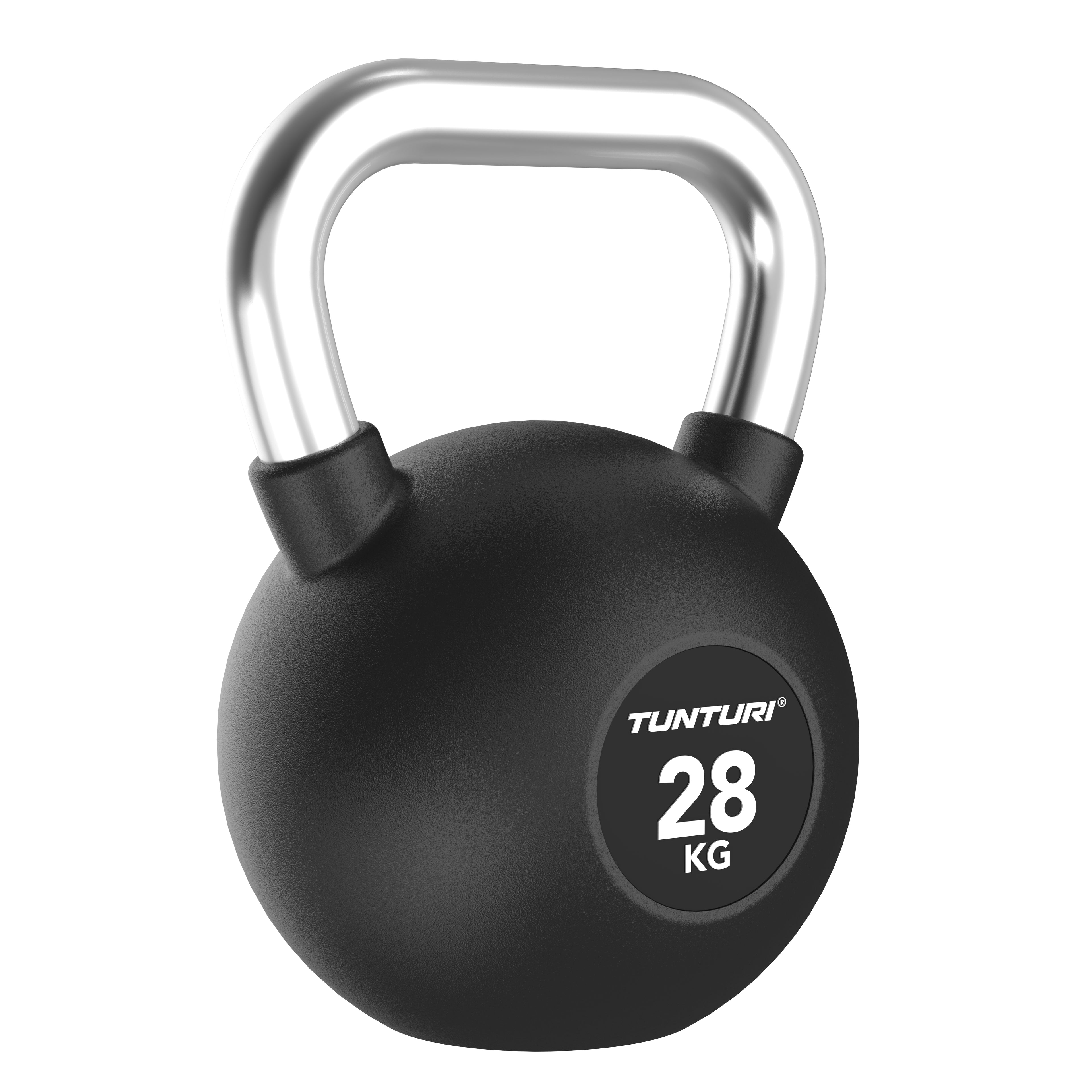 Tunturi Platinum Rubber Kettlebell, 28kg