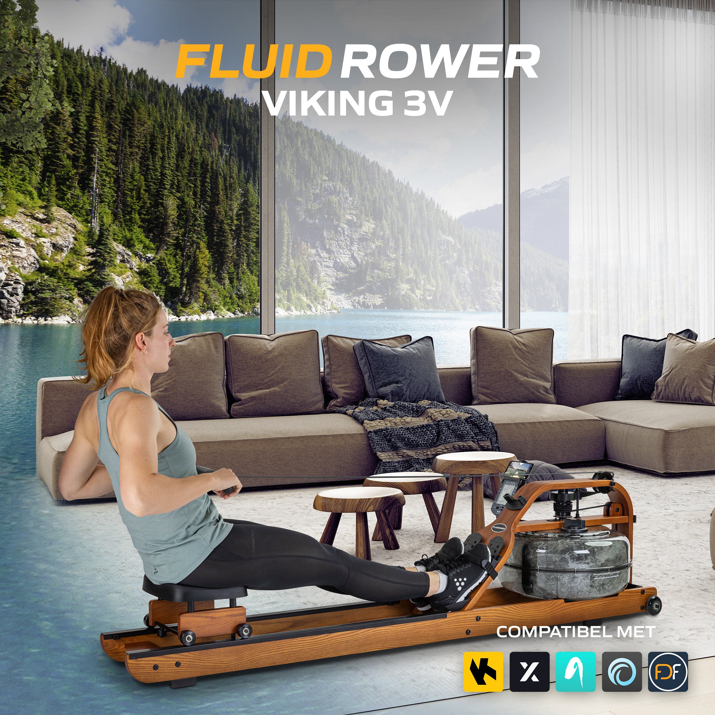 Fluid Rower Viking 3 V + SPH (1/2) afbeelding 8