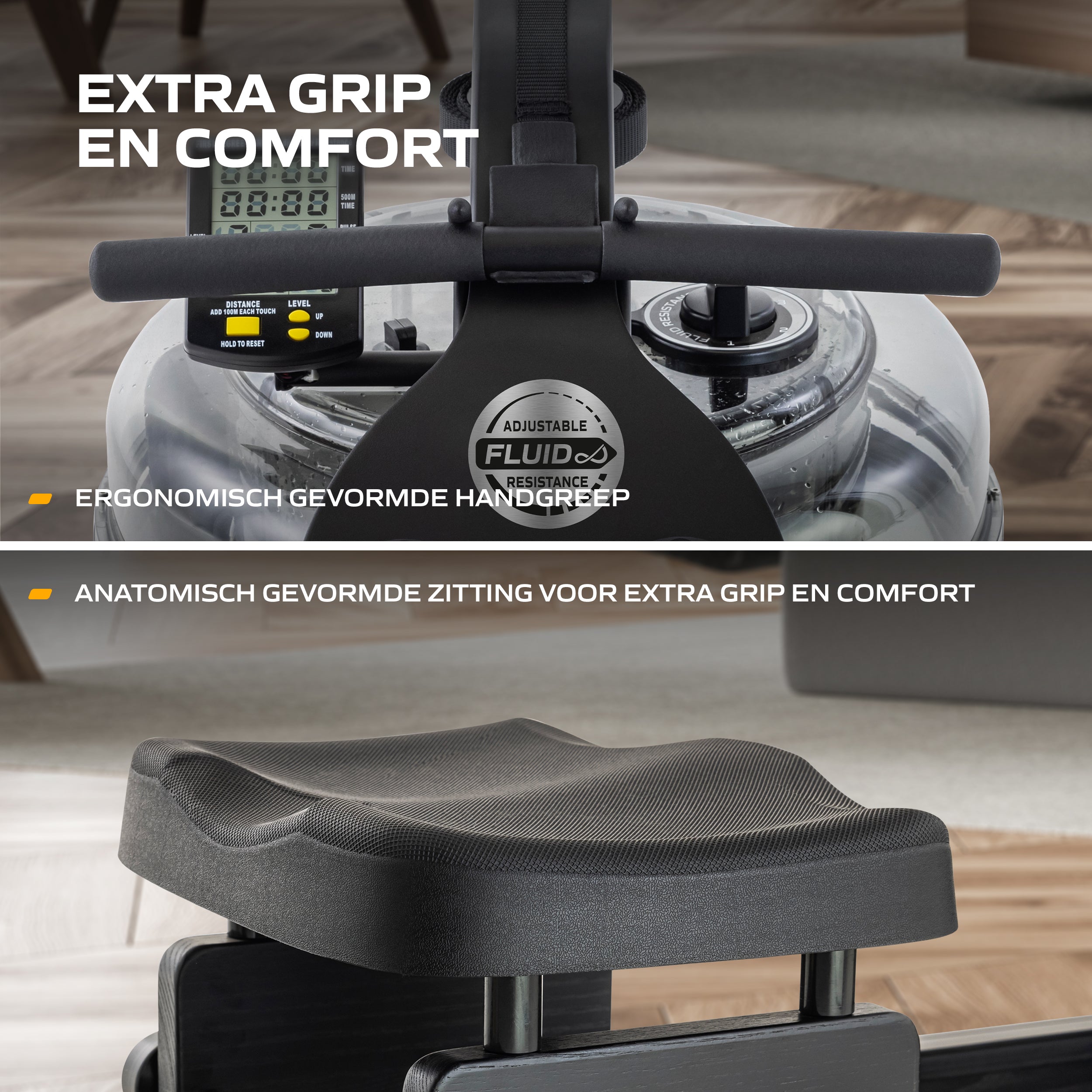 Fluid Rower Apollo Plus Black (1/2) afbeelding 7