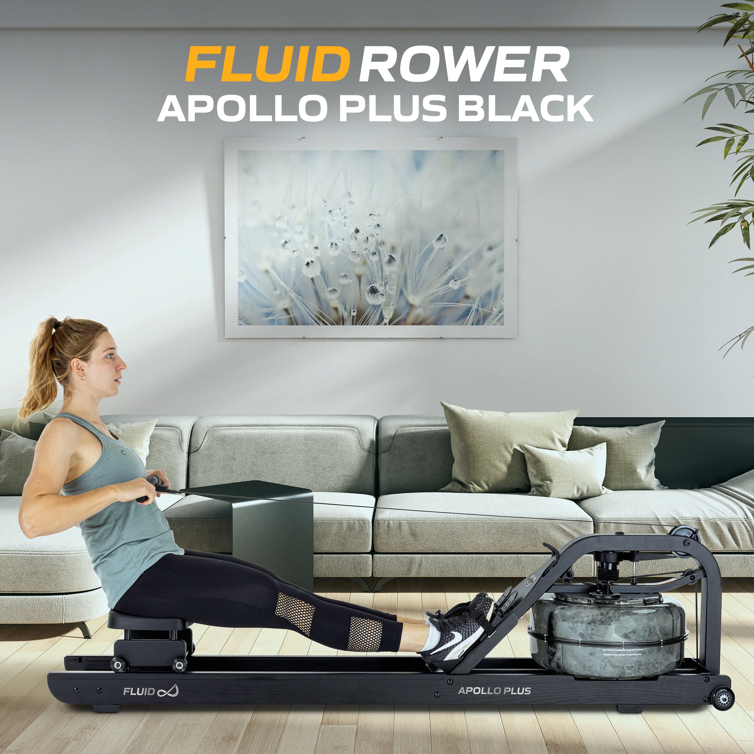 Fluid Rower Apollo Plus Black (1/2) afbeelding 8
