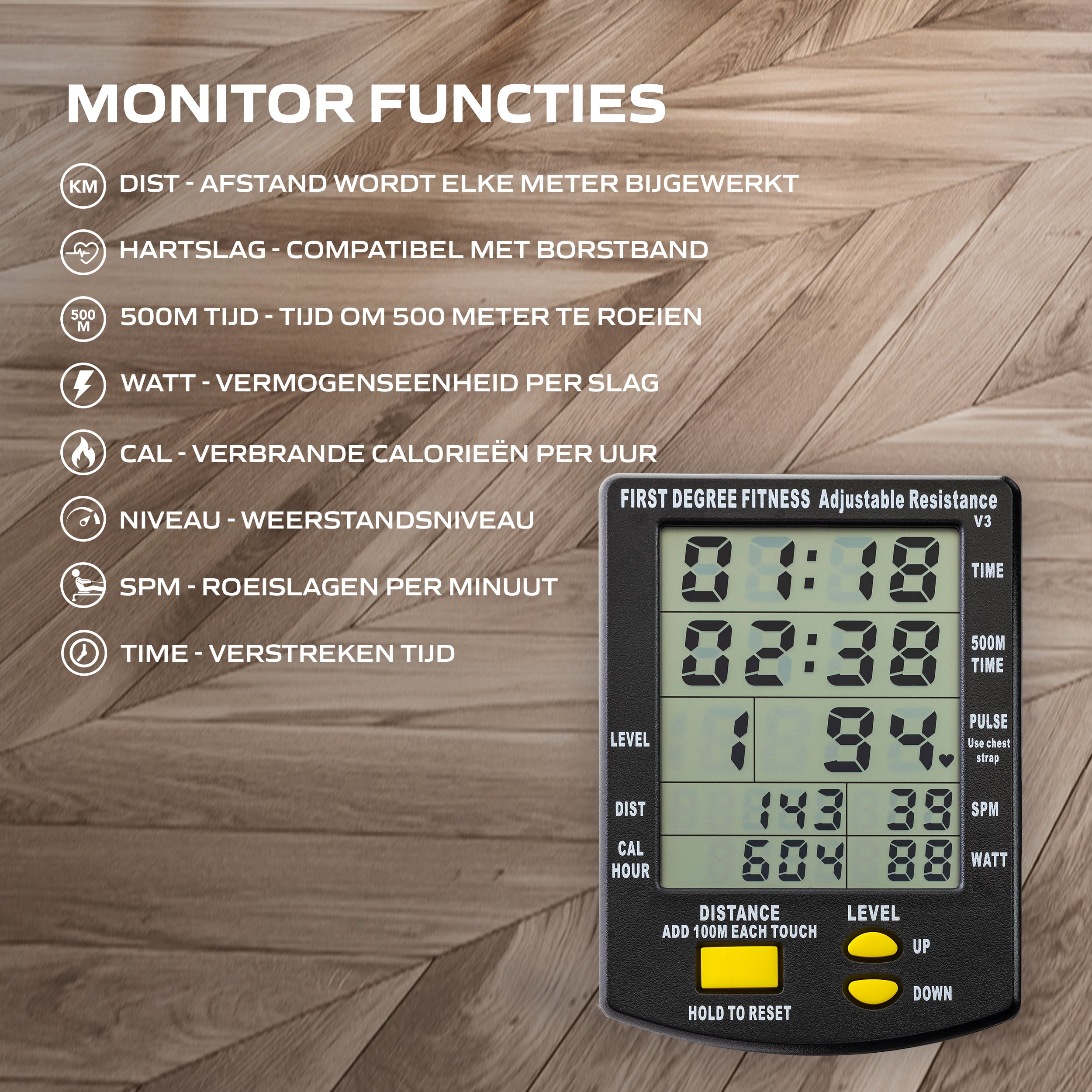 Fluid Rower Neon Plus Black (1/2) afbeelding 5