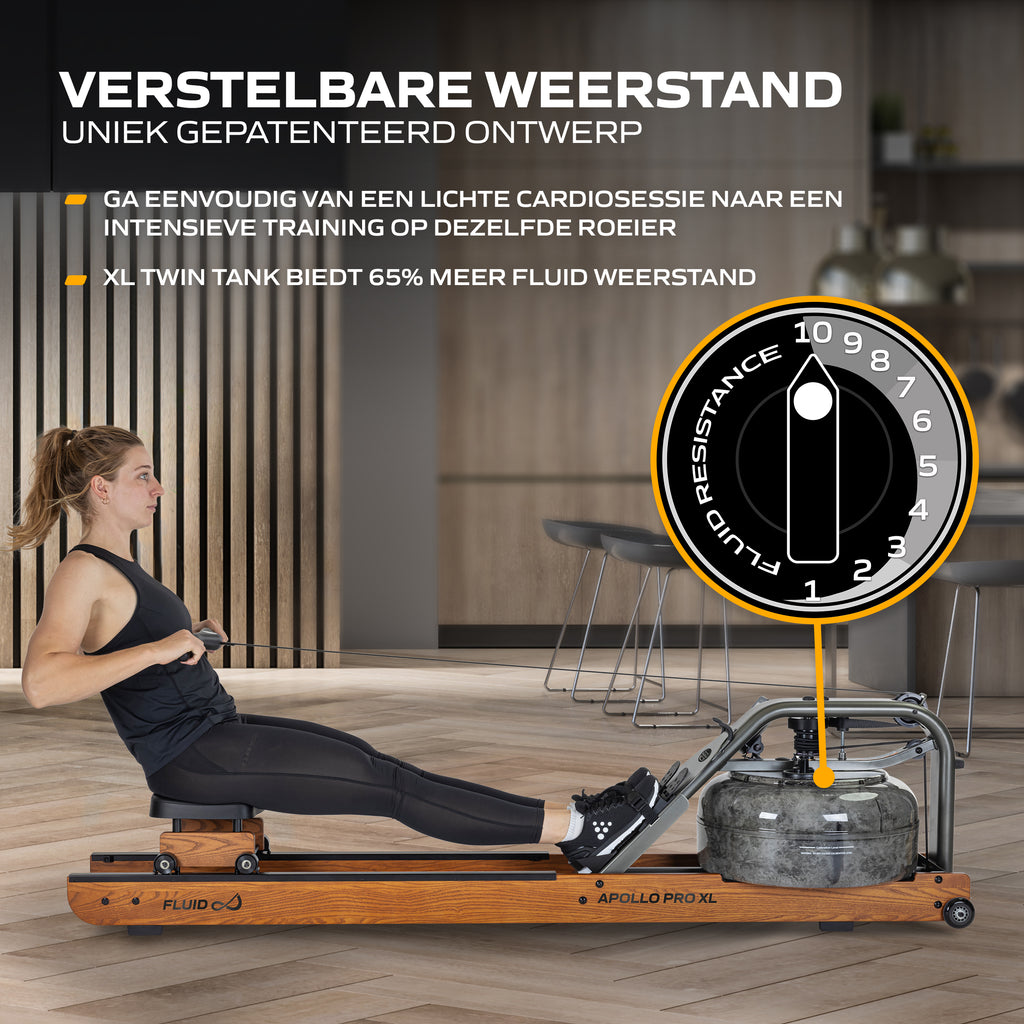 Fluid Rower Apollo Pro XL (1/2) afbeelding 3