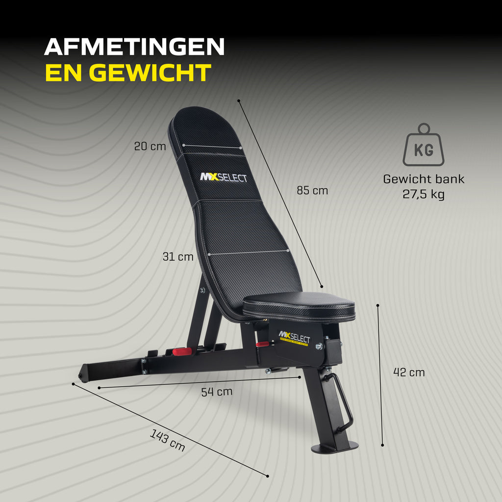 MX Select MX Adjustable Training Bench afbeelding 4